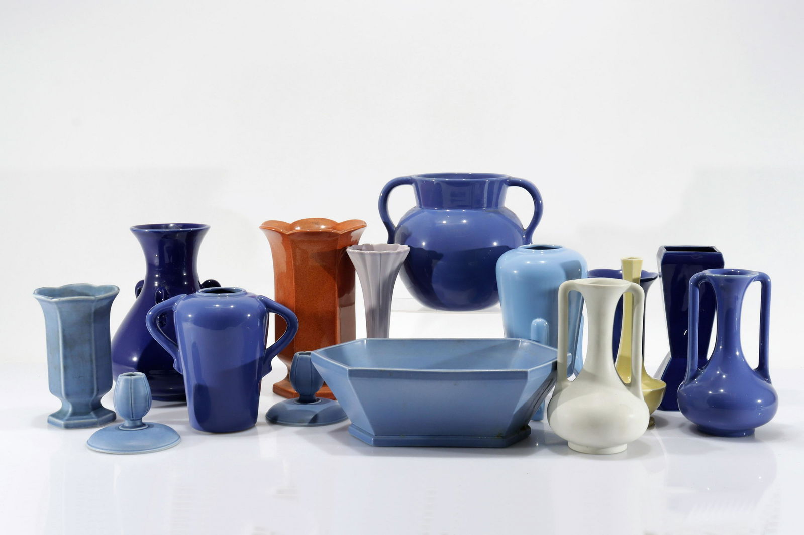 Tepco Pottery - 15 Vases, Candlesticks & Bowls (1 of 5)