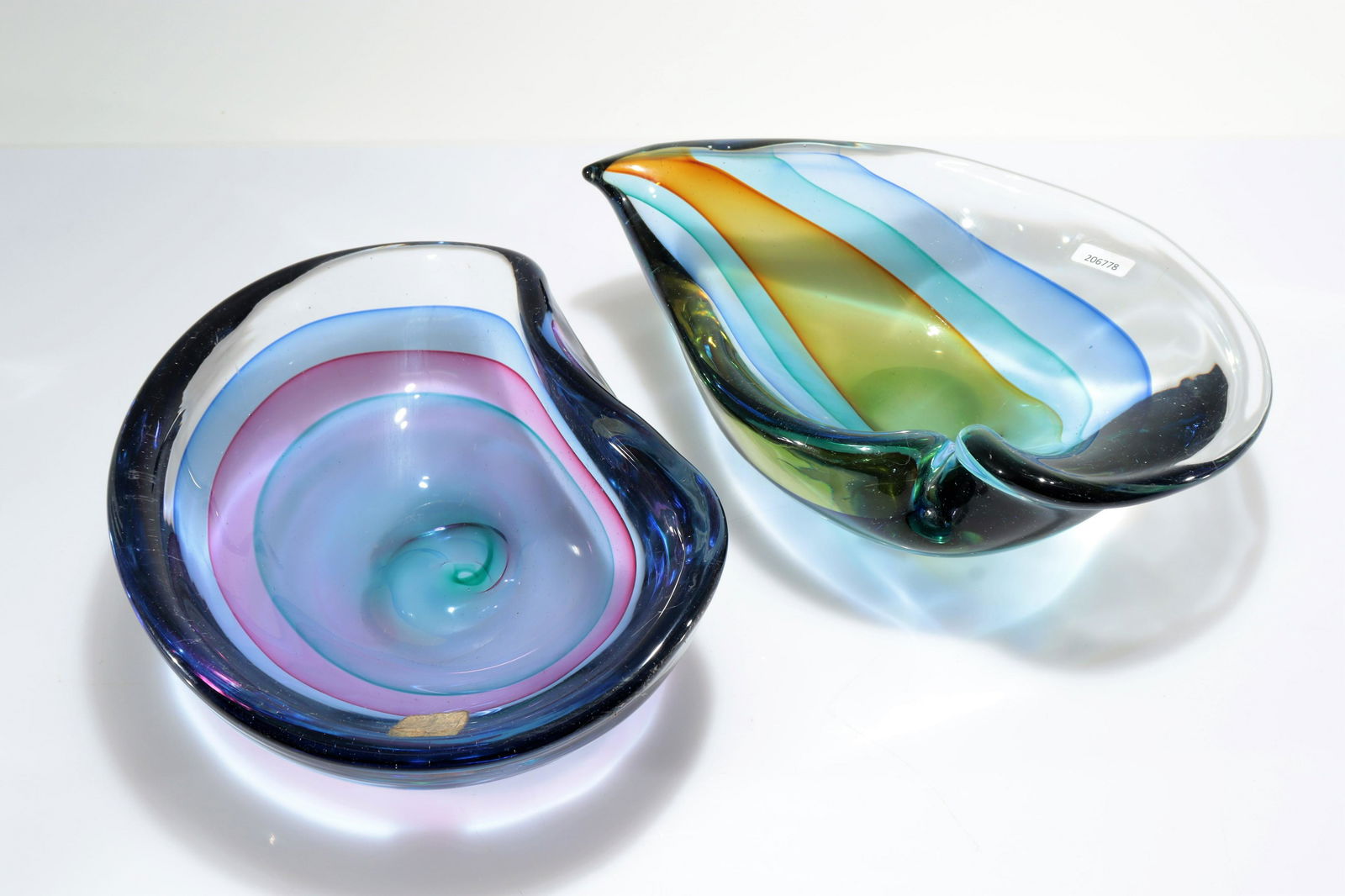 Cenedese - Two Large Sommerso Bowls (1 of 3)