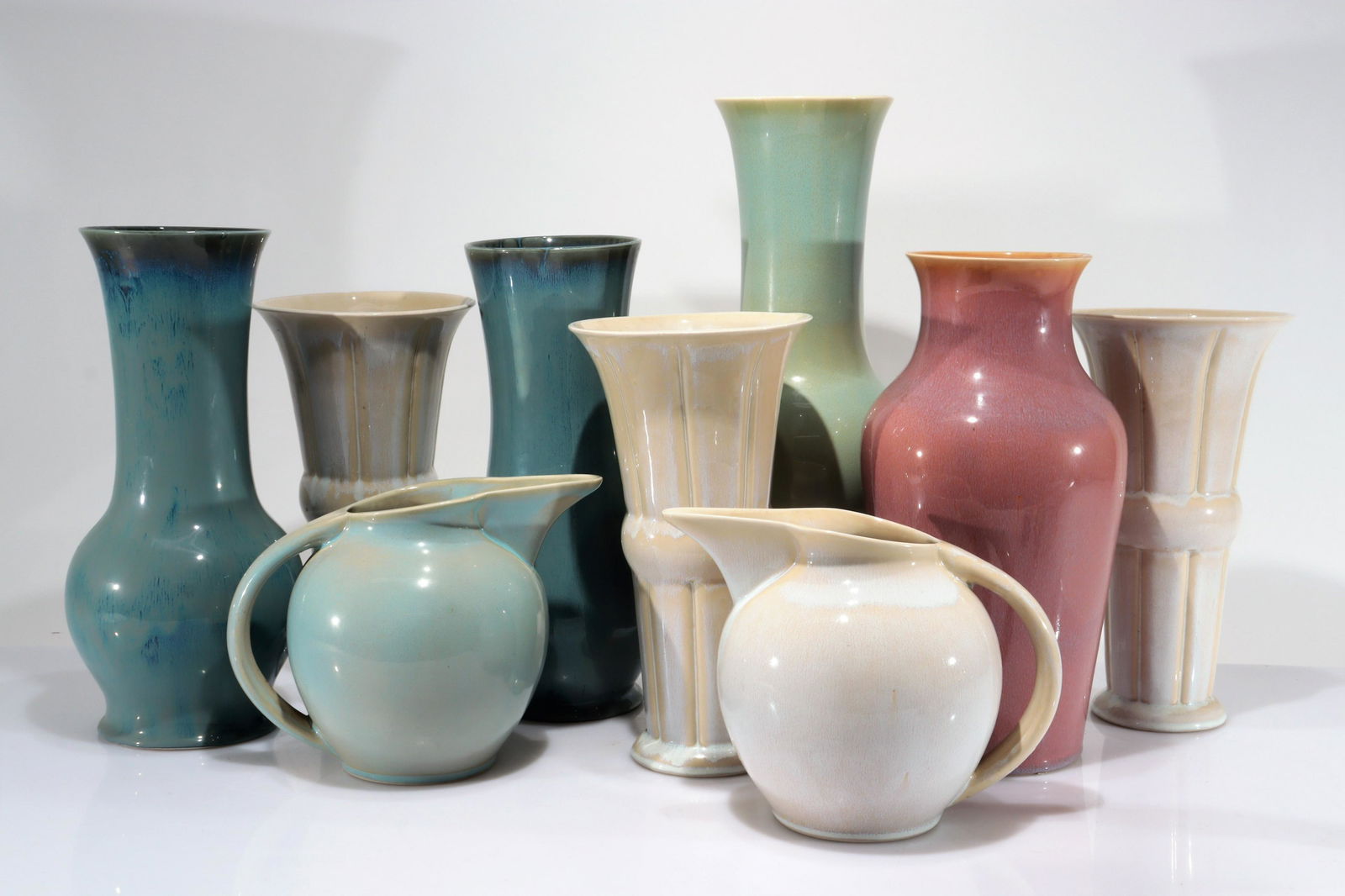 Group of 9 American Pottery Vases (1 of 5)