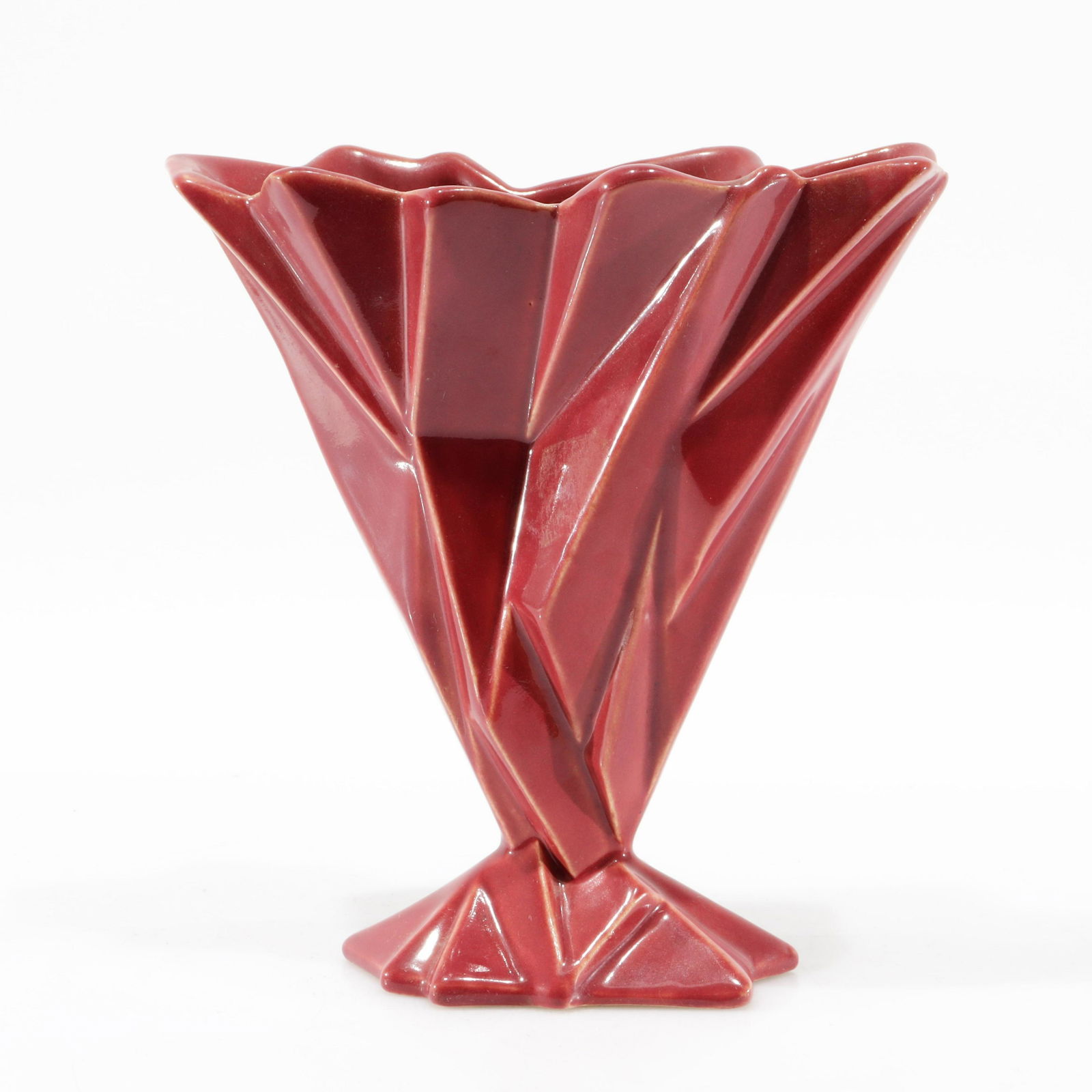 Reuben Haley, Muncie - Ruba Rombic Pottery Vase (1 of 4)