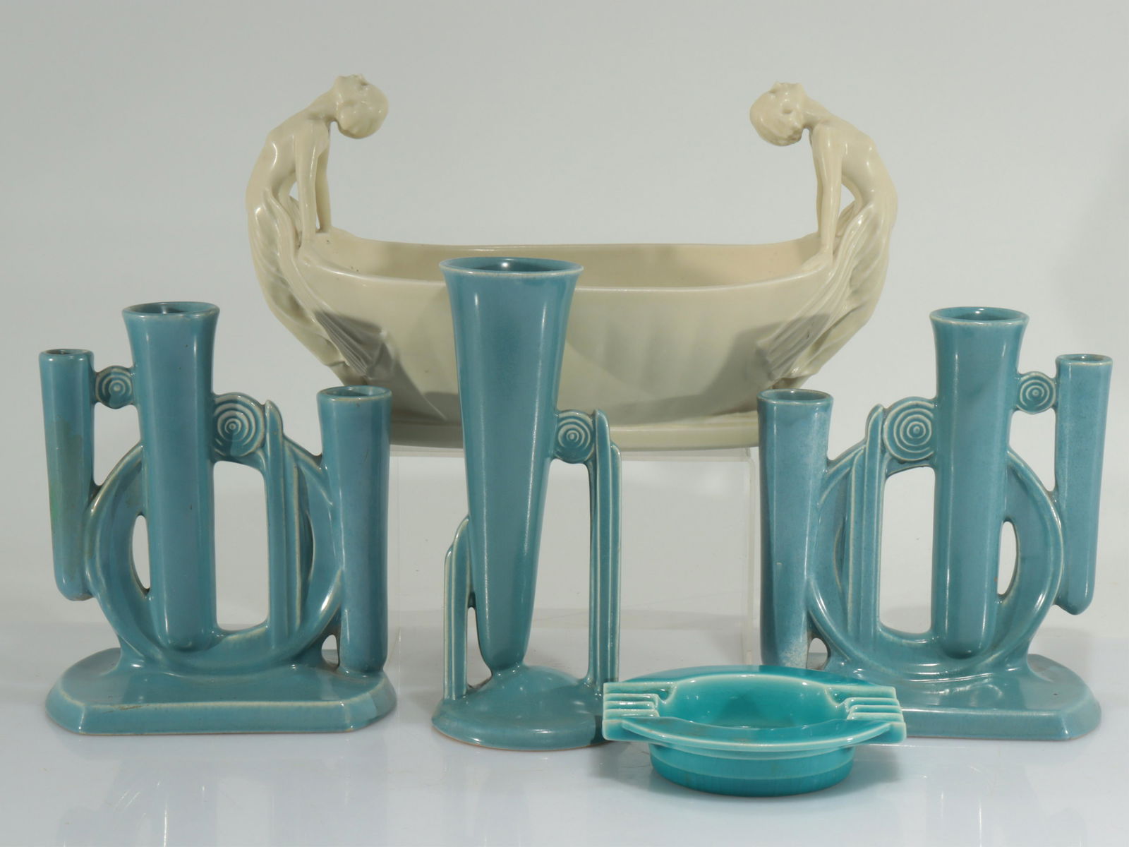 Rookwood Pottery - 5 Table Objects, c 1935 (1 of 9)