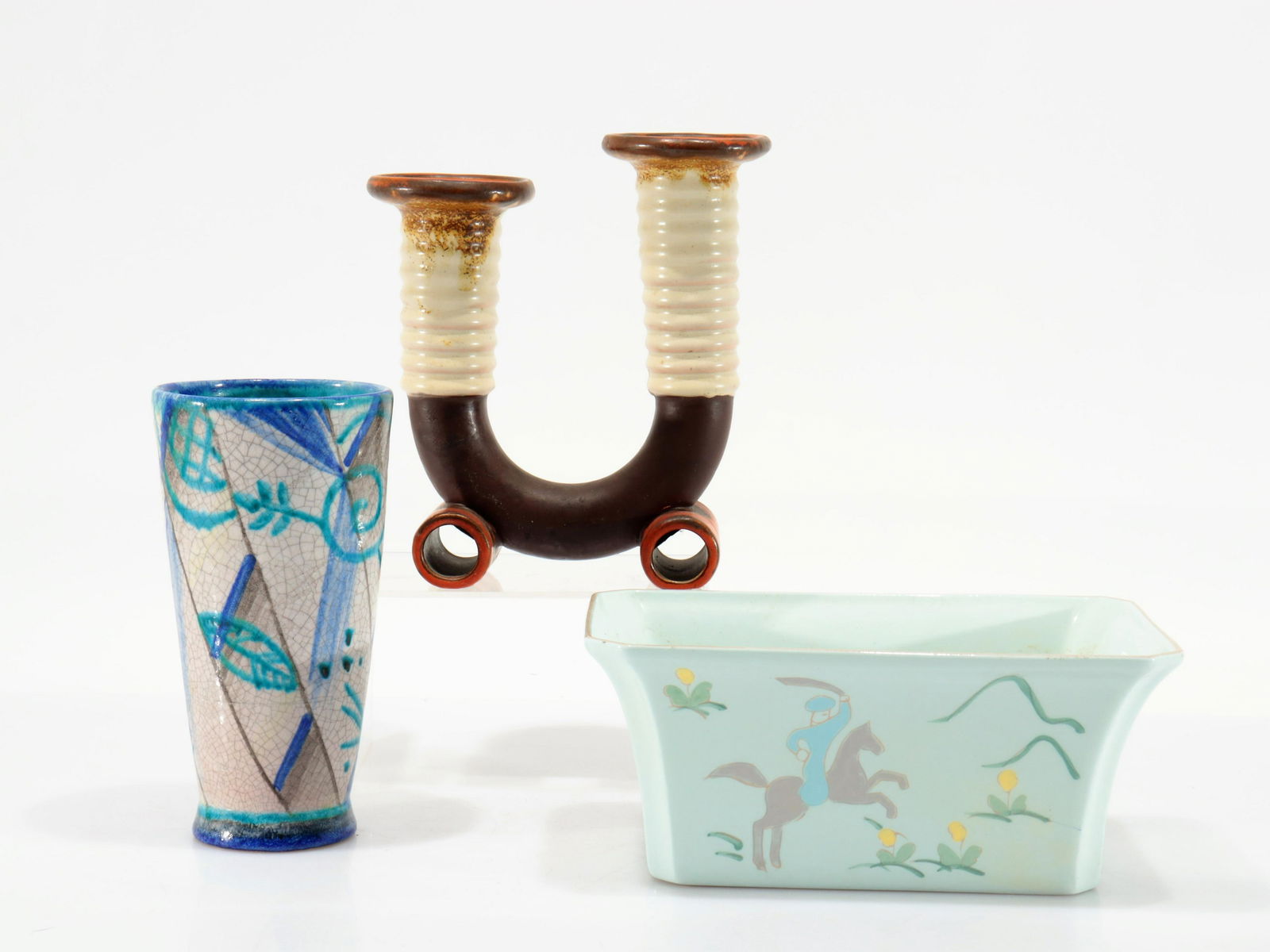 German Wiener Werkstatte - 3 Pottery Items (1 of 7)