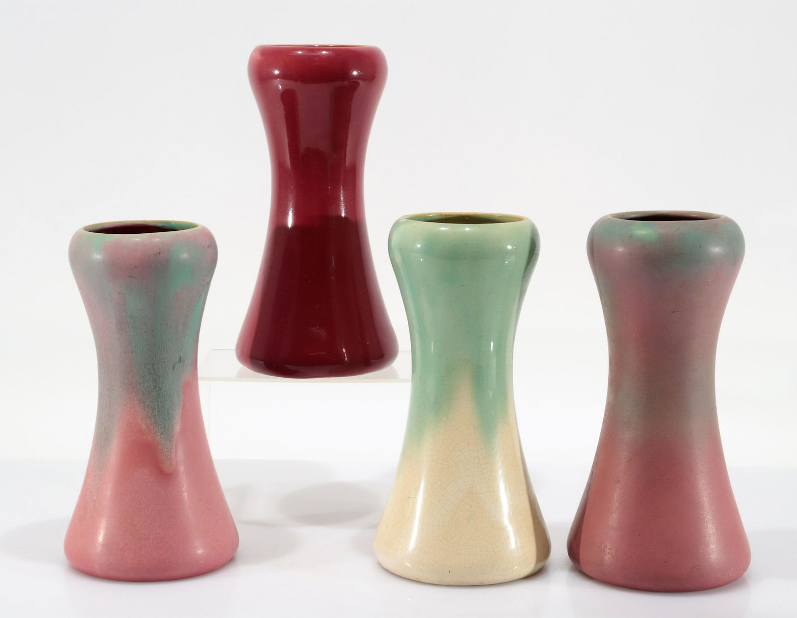 Muncie Pottery - 4 Waisted Vases (1 of 3)