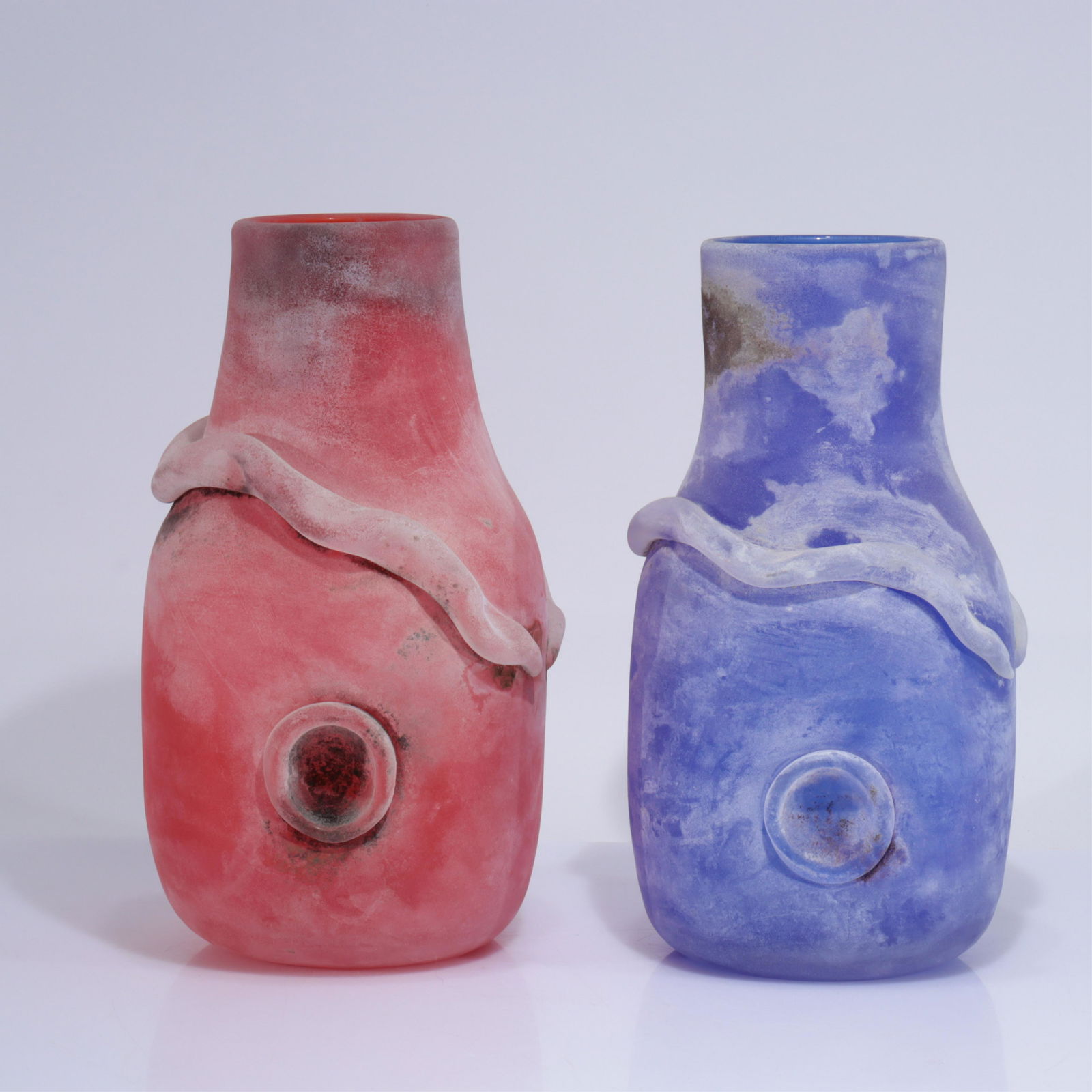Gino Cendese - Two Scavo Glass Vases (1 of 4)