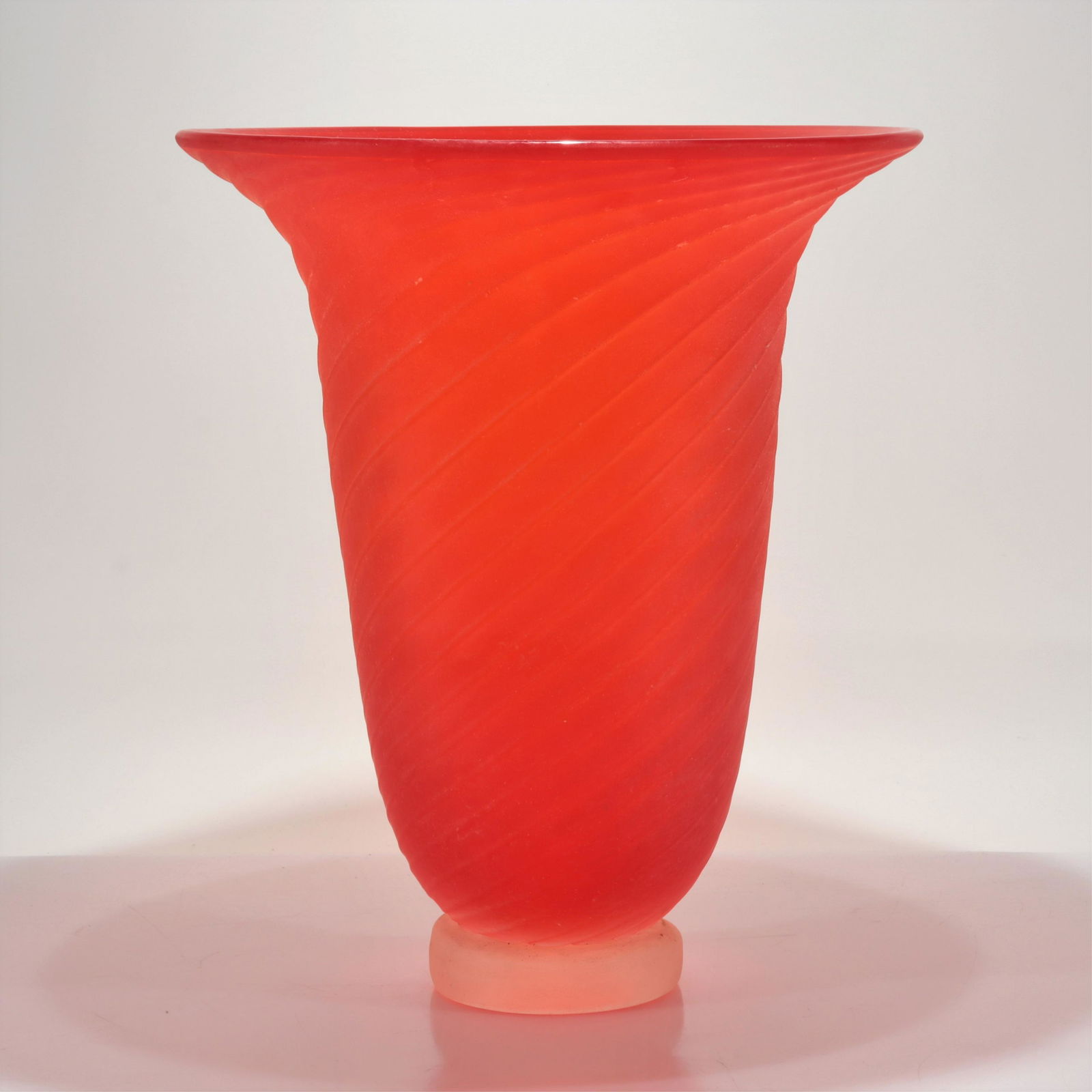 Gino Cendese - Red Scavo Glass Vase (1 of 5)