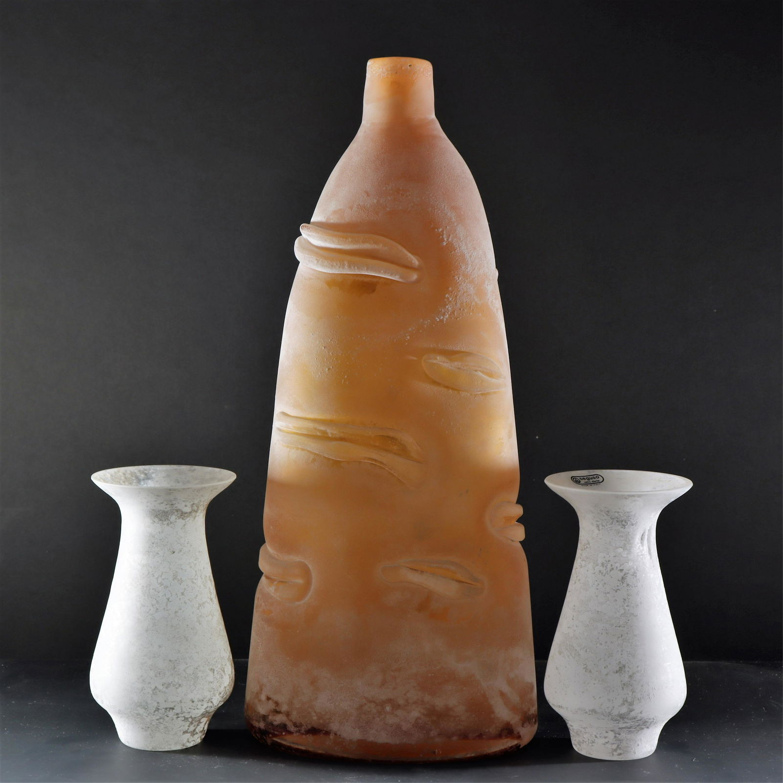 Seguso - Pair Scavo Vases & Other (1 of 4)