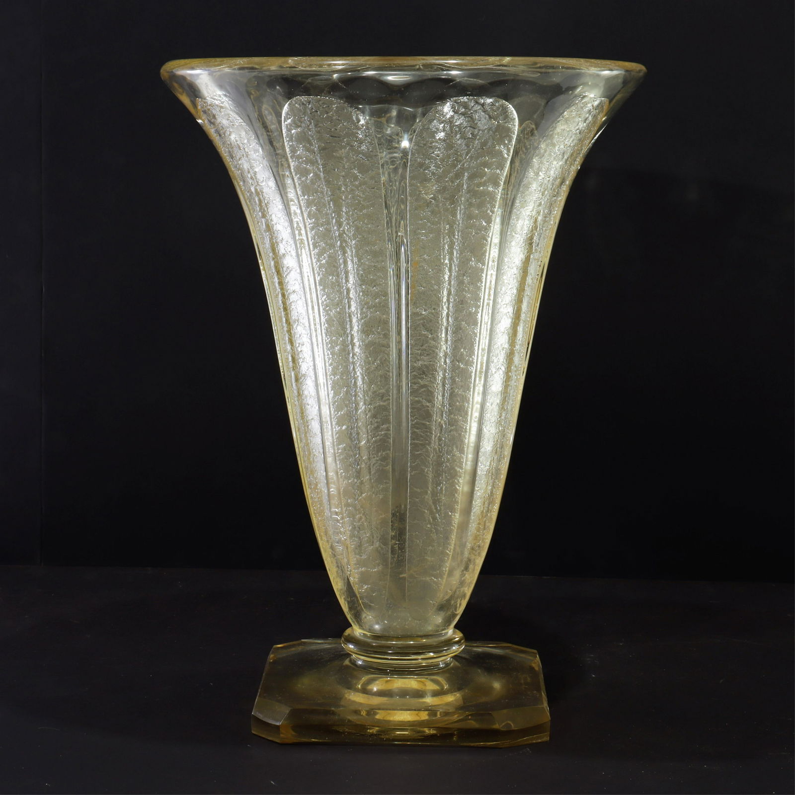 Daum/Nancy - Acid Etched Glass Vase, circa 1930 (1 of 3)