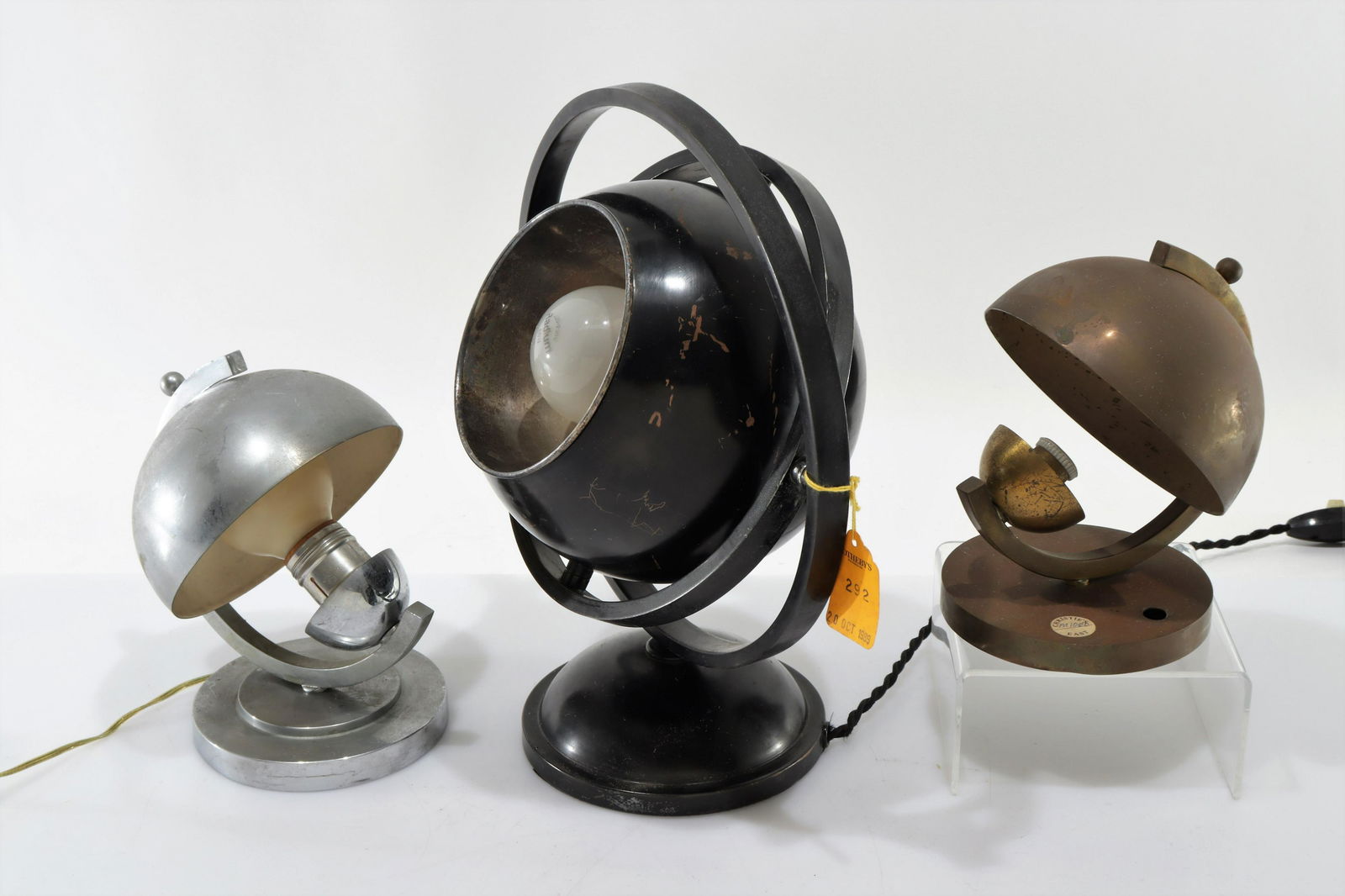 Tobia Scarpa Style - 3 Metal Lamps (1 of 6)