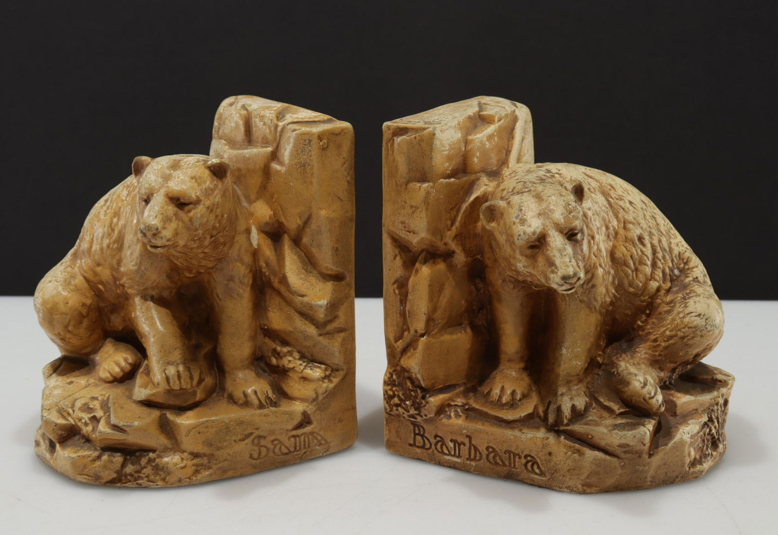 Bretby Pottery - Pair Polar Bear Bookends (1 of 4)