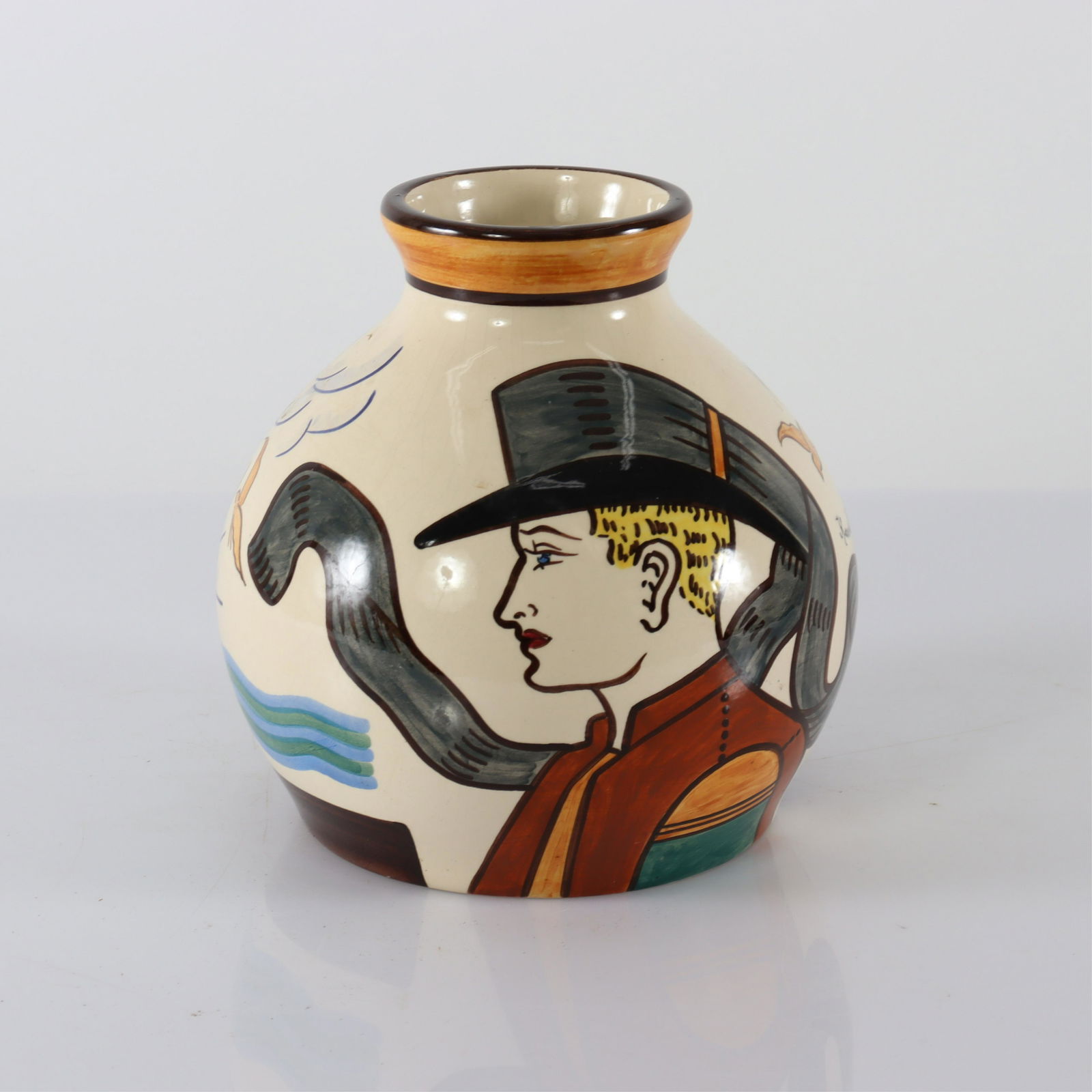 HB Quimper - Pottery Vase by Jos Kervella (1 of 4)