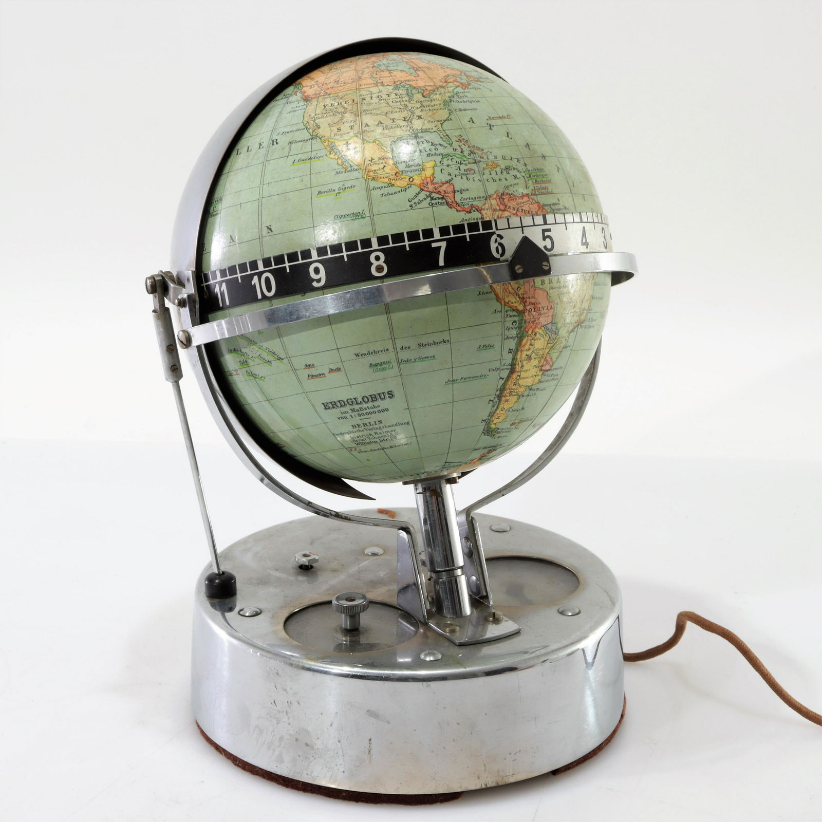 Dietrich Reimer - Erdglobus Moonphase Clock, 1920 (1 of 5)