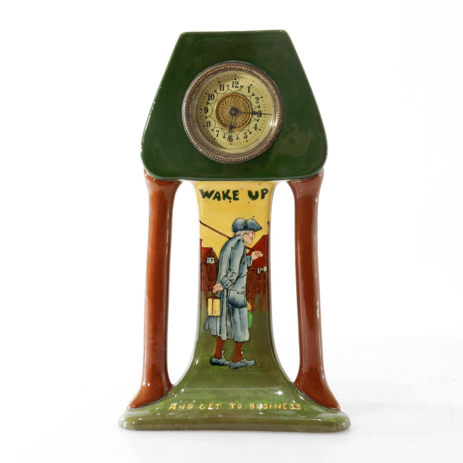 Shelley-Wileman Co - Intarsio Clock, E 20th C (1 of 7)