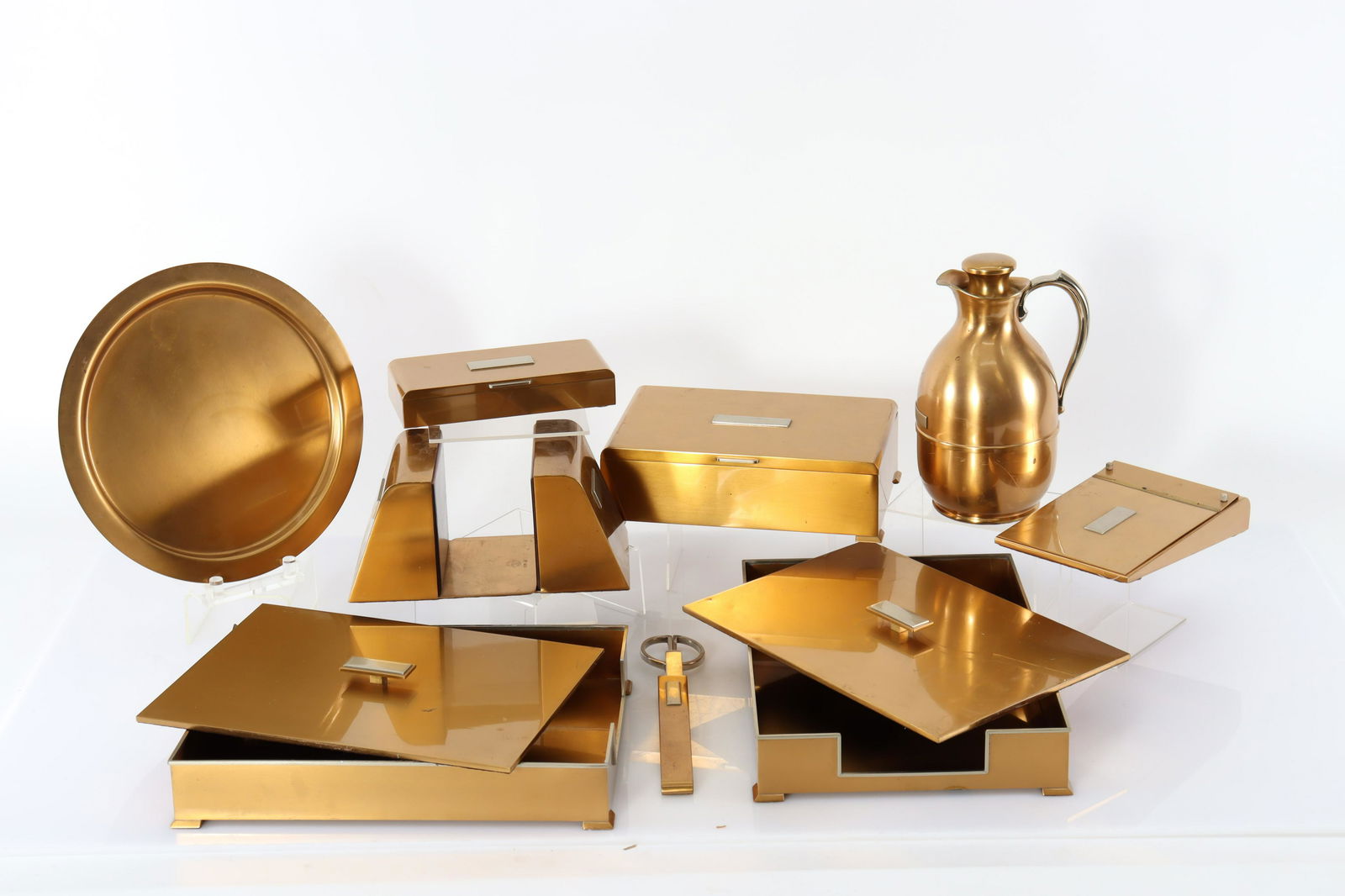 Silver Crest Bronze Desk Set (1 of 10)