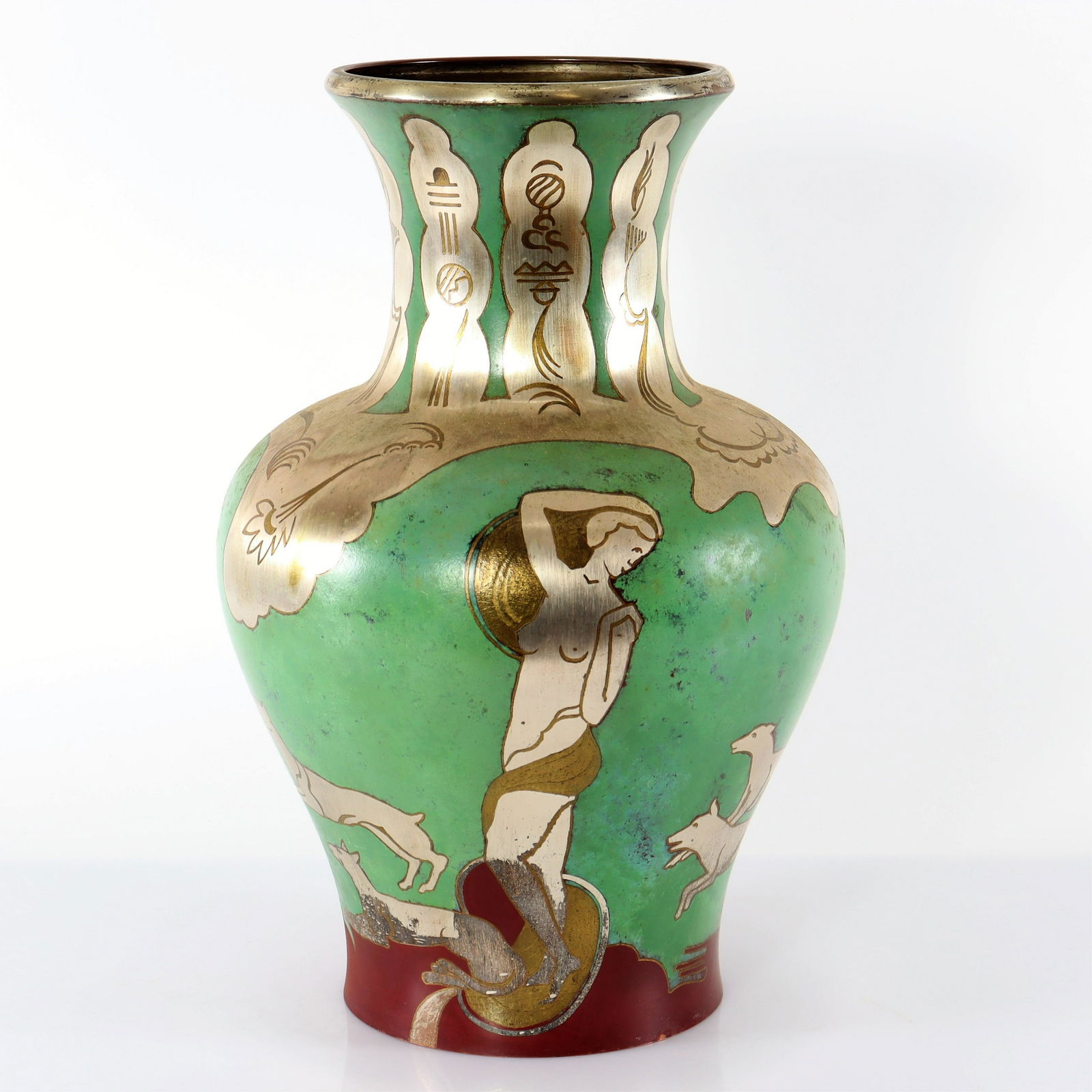 WMF Art Deco Patinated Metal Vase (1 of 5)