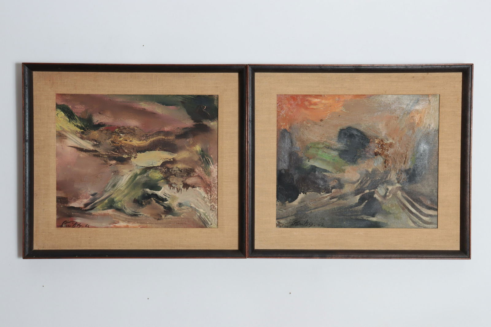 Anna Staritsky - 2 Abstract Works - O/C (1 of 8)