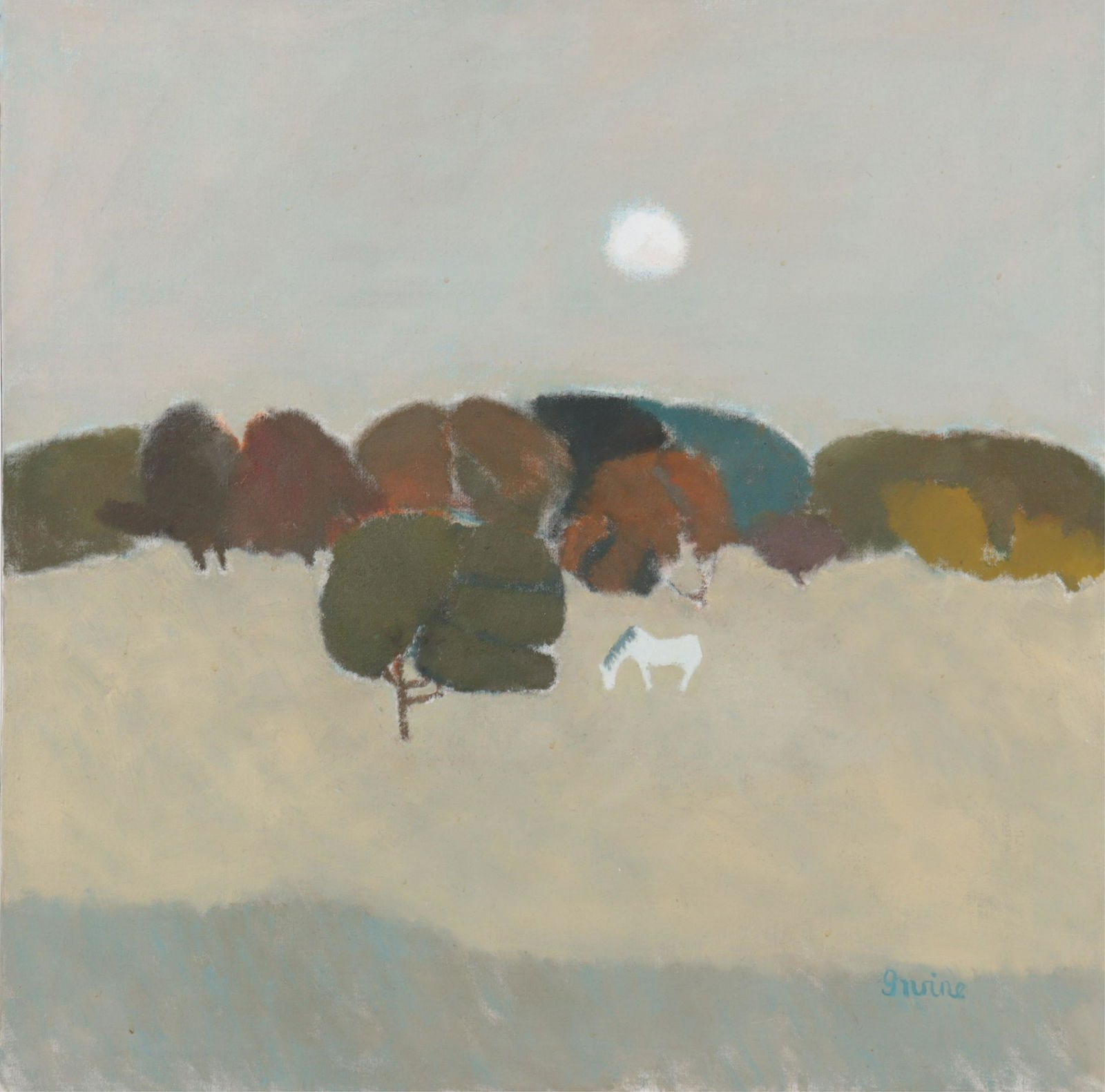 William Irvine - Landscape with horse - O/C (1 of 6)