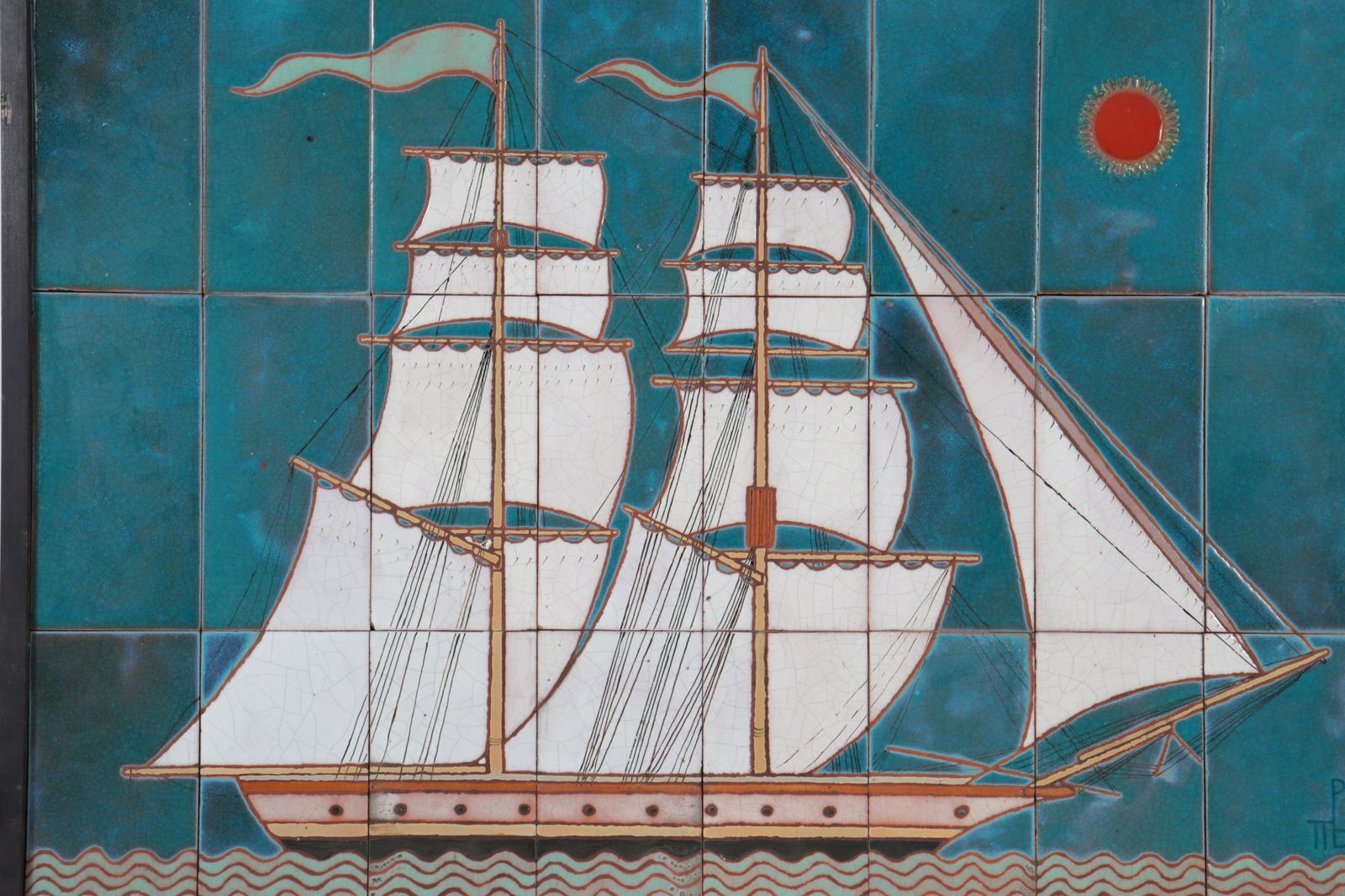 Panos Valsamakis - Sailing Ship Tile Panel (1 of 6)