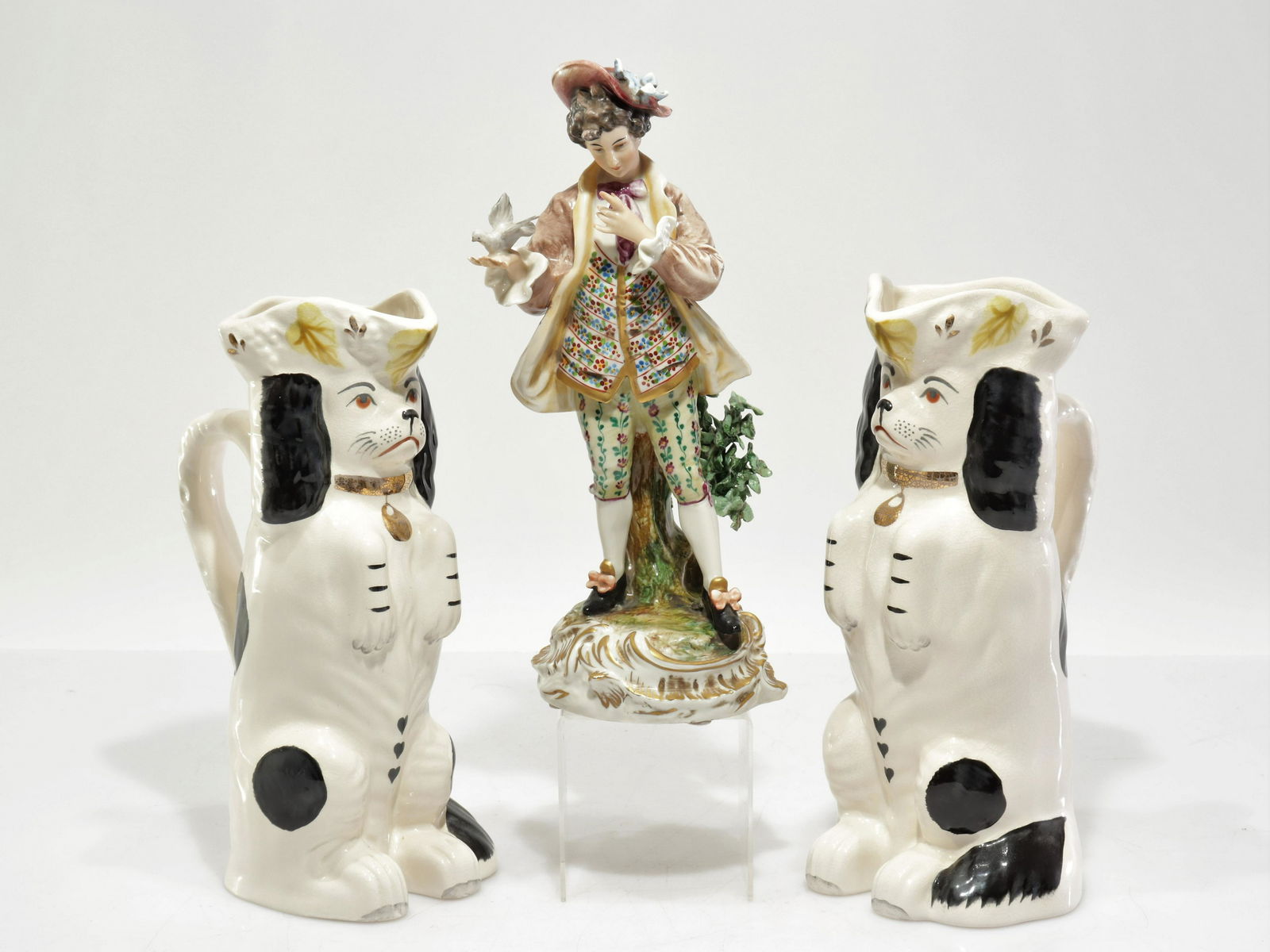 Royal Stratford Spaniel Pitchers; German Figurine (1 of 9)