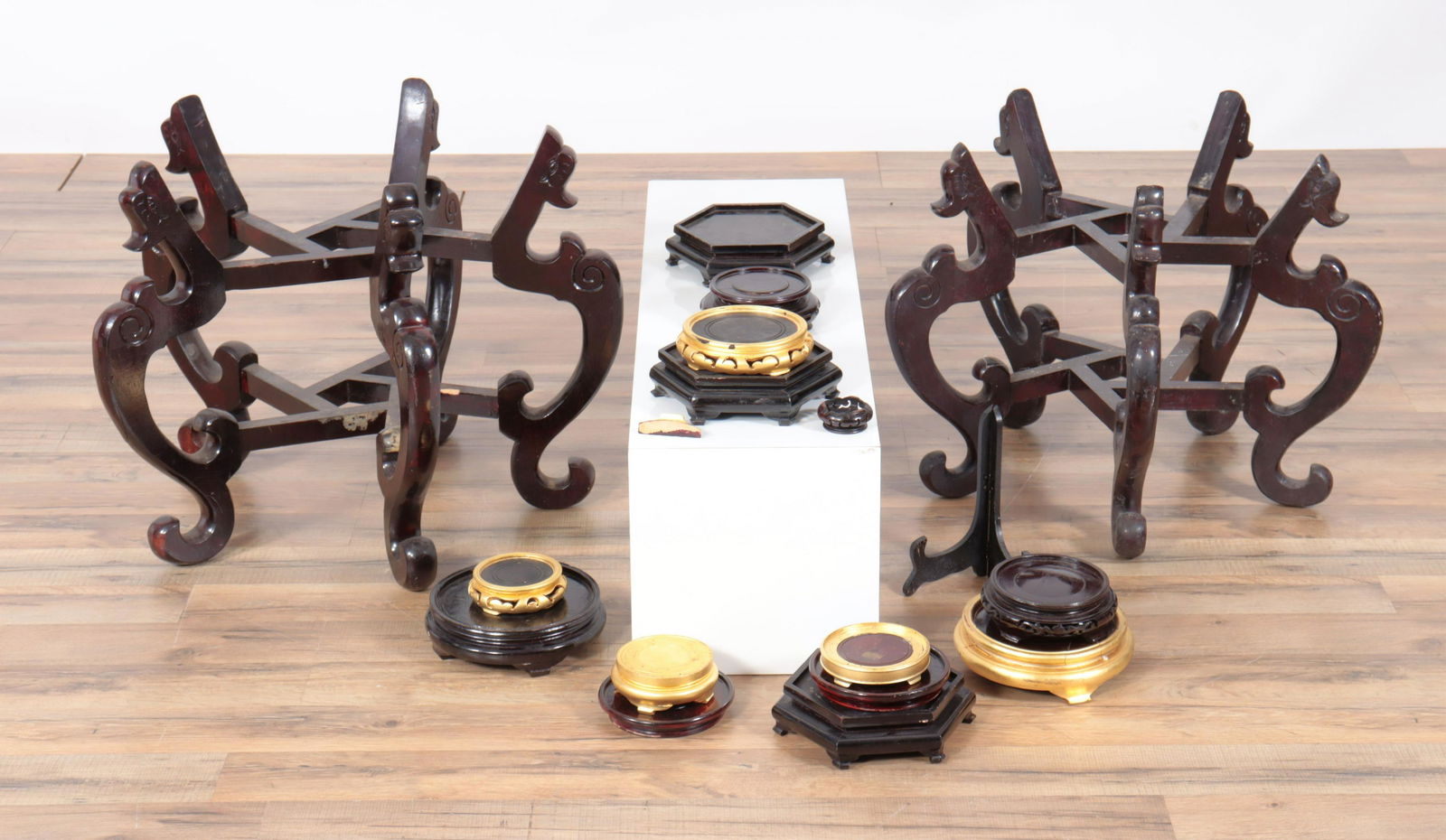 Assorted Wooden Asian Display Stands (1 of 8)