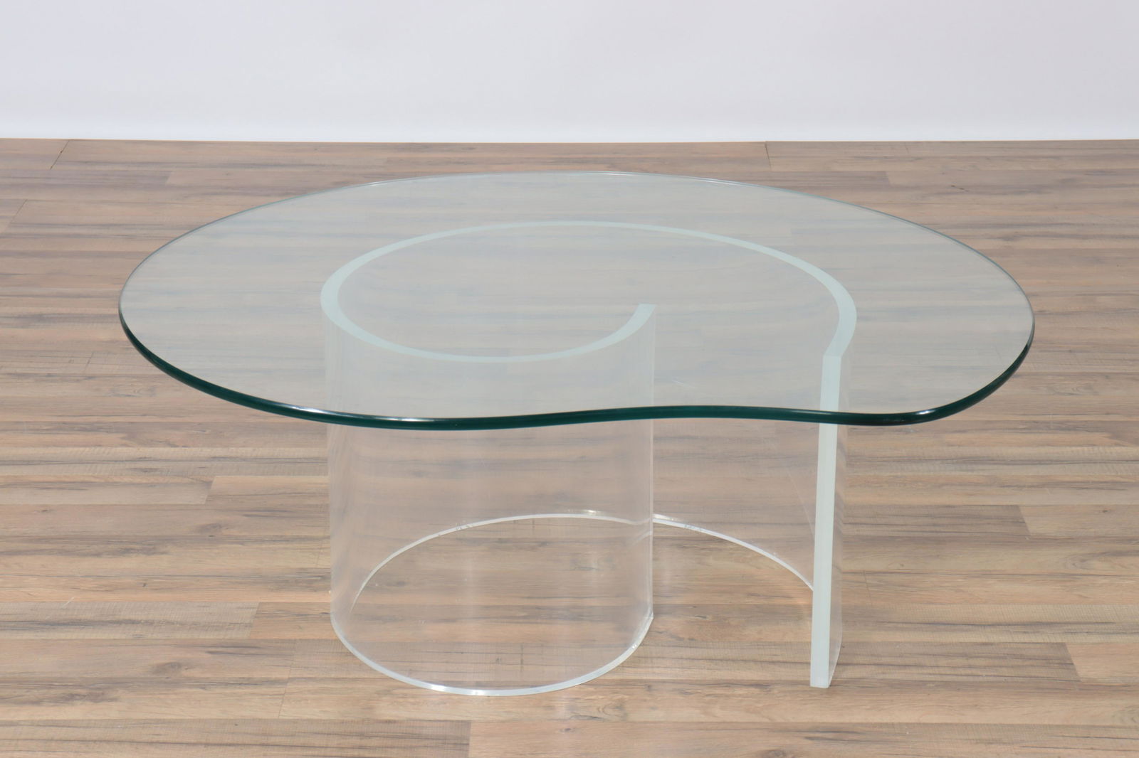 Lucite & Glass Snail Coffee Table, 1970's (1 of 5)