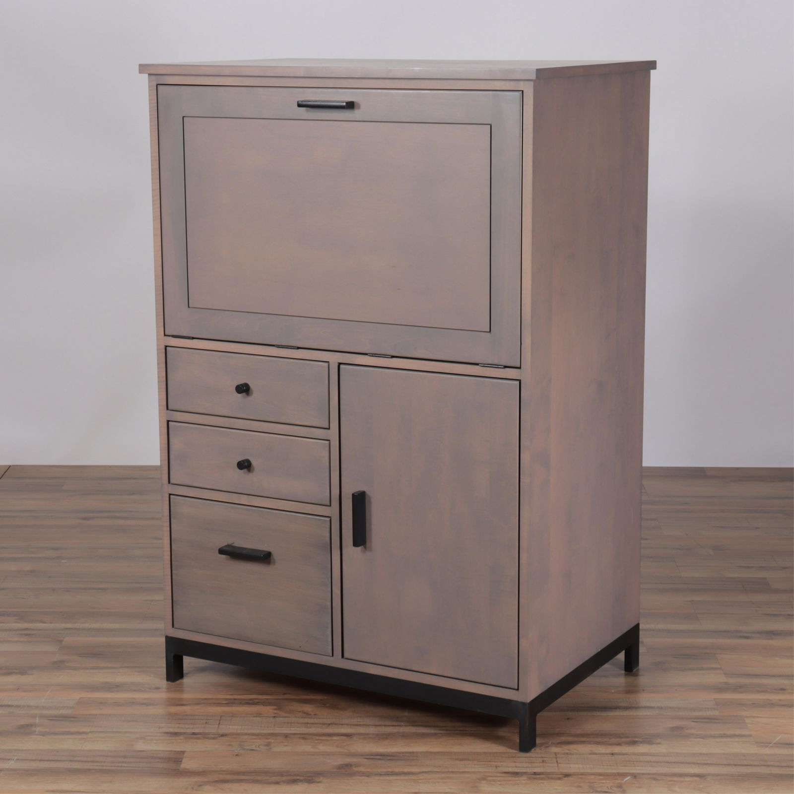 Shell Lake Woodcrafters Stained Maple Secretary (1 of 7)