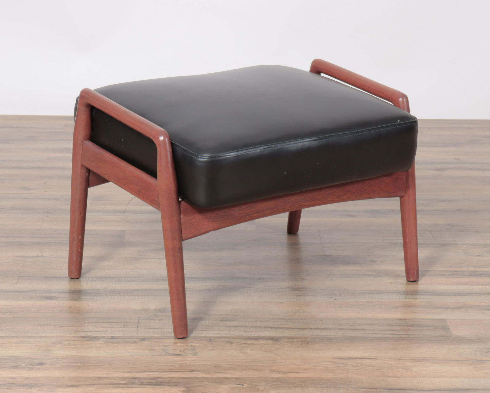 Finn Juhl (Attributed) Teak and Leather Footstool (1 of 4)