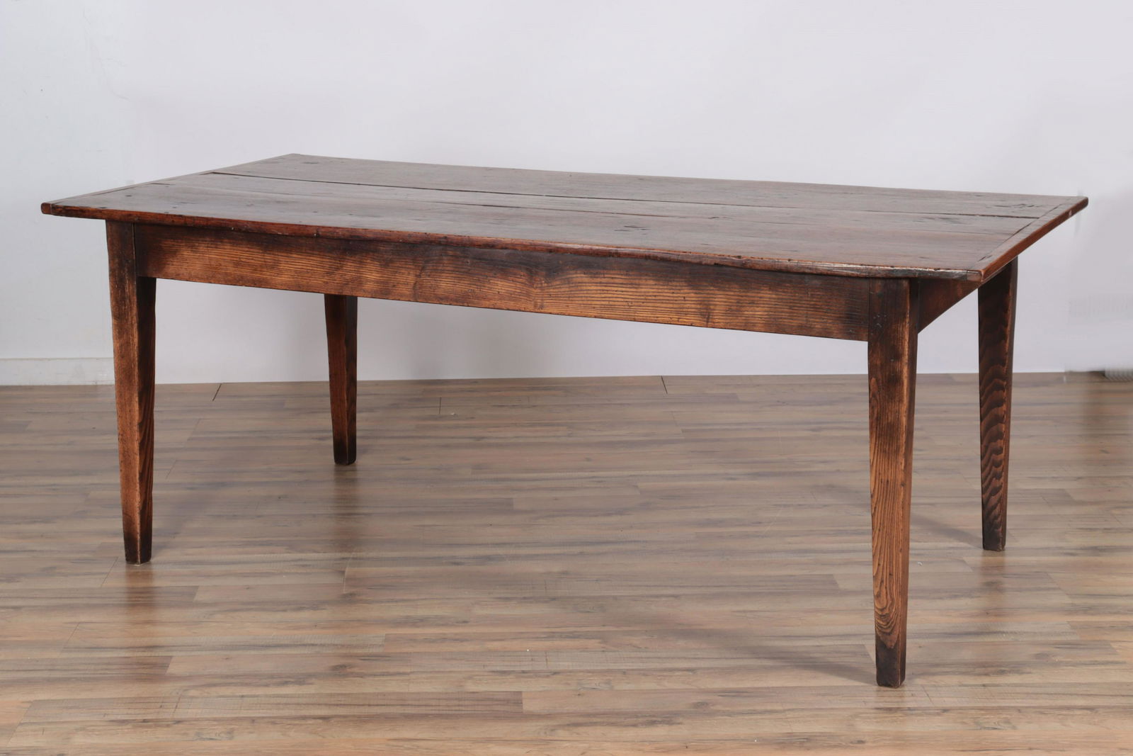 Country Elm and Pine Tavern Table, 19th C. (1 of 9)