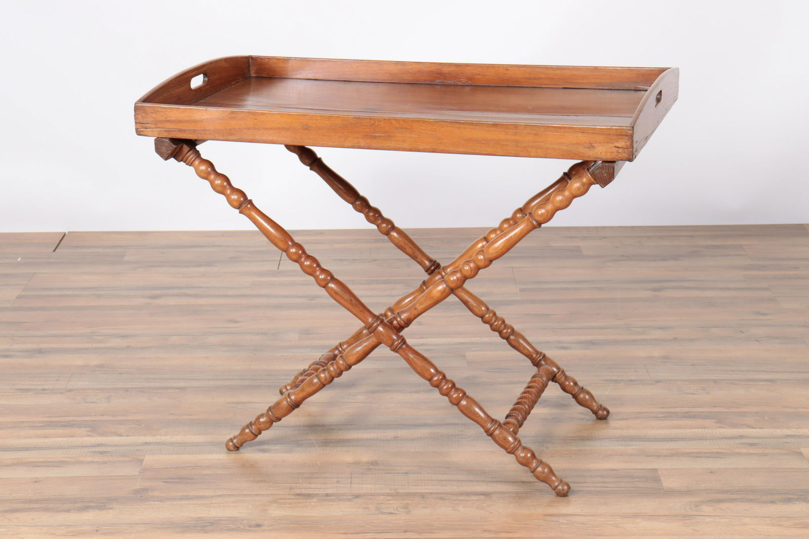 Victorian Mahogany Butler's Tray on Stand, 19th C. (1 of 7)