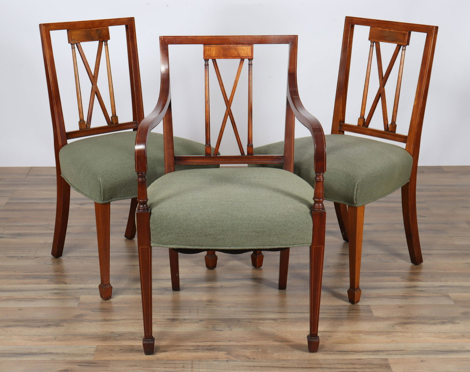 Pair Regency Style Sidechairs, Armchair (1 of 9)