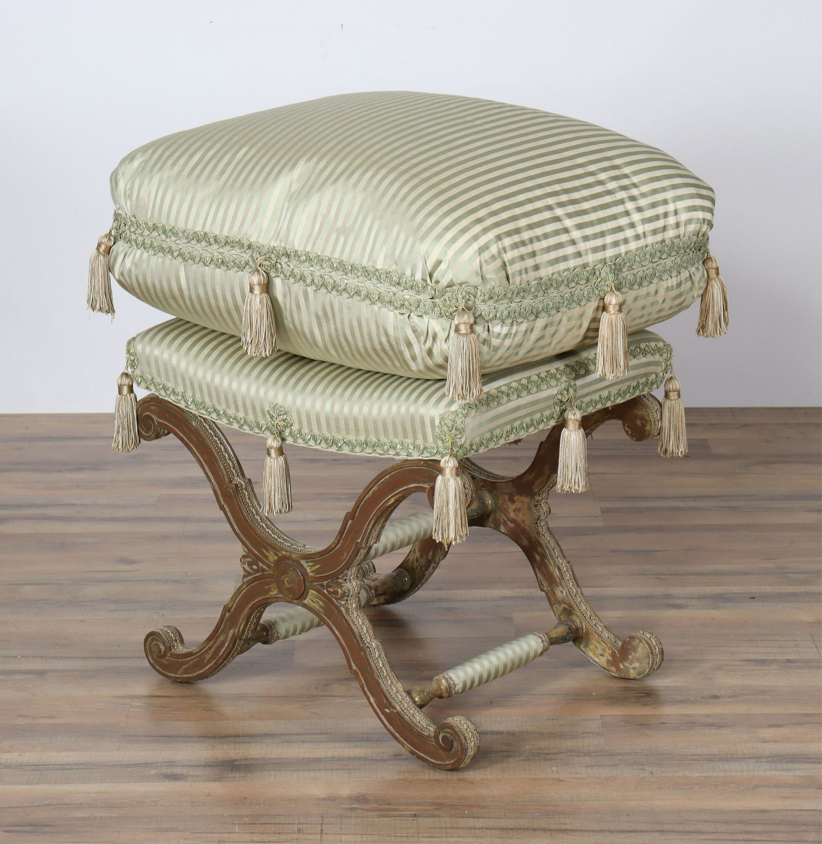 Louis XVI Style Beechwood Tabouret - Cloth (1 of 8)