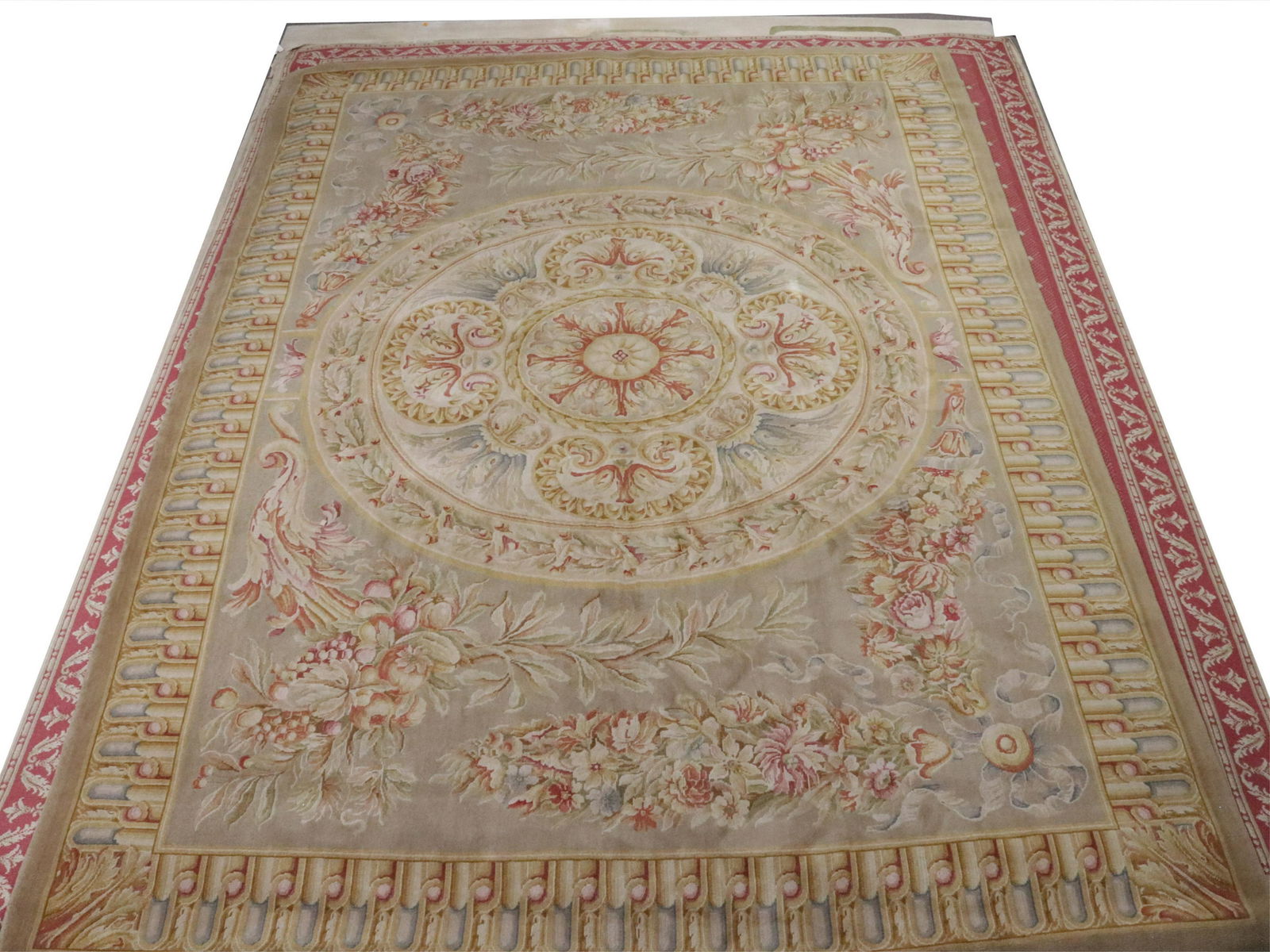 French Aubusson Style Rug 8-10 x 12 (1 of 8)