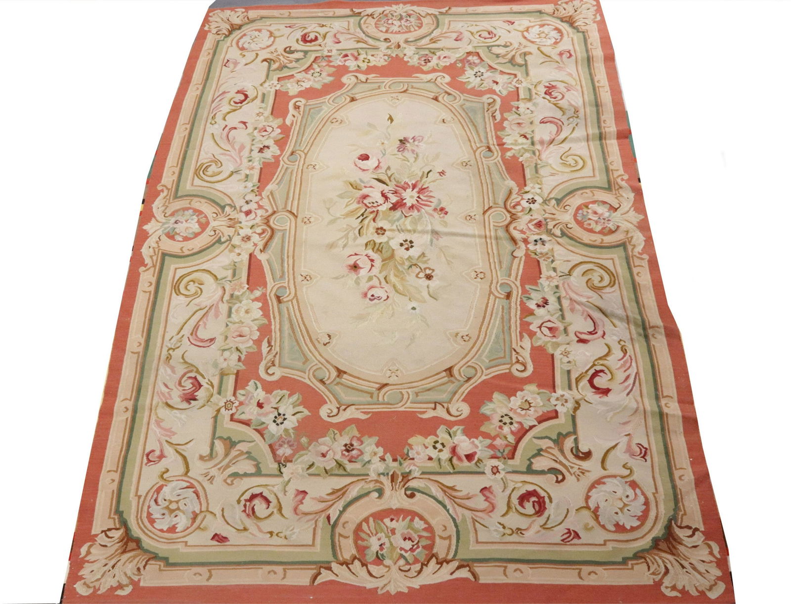 Aubusson Style Woven Rug 6 x 9 (1 of 12)