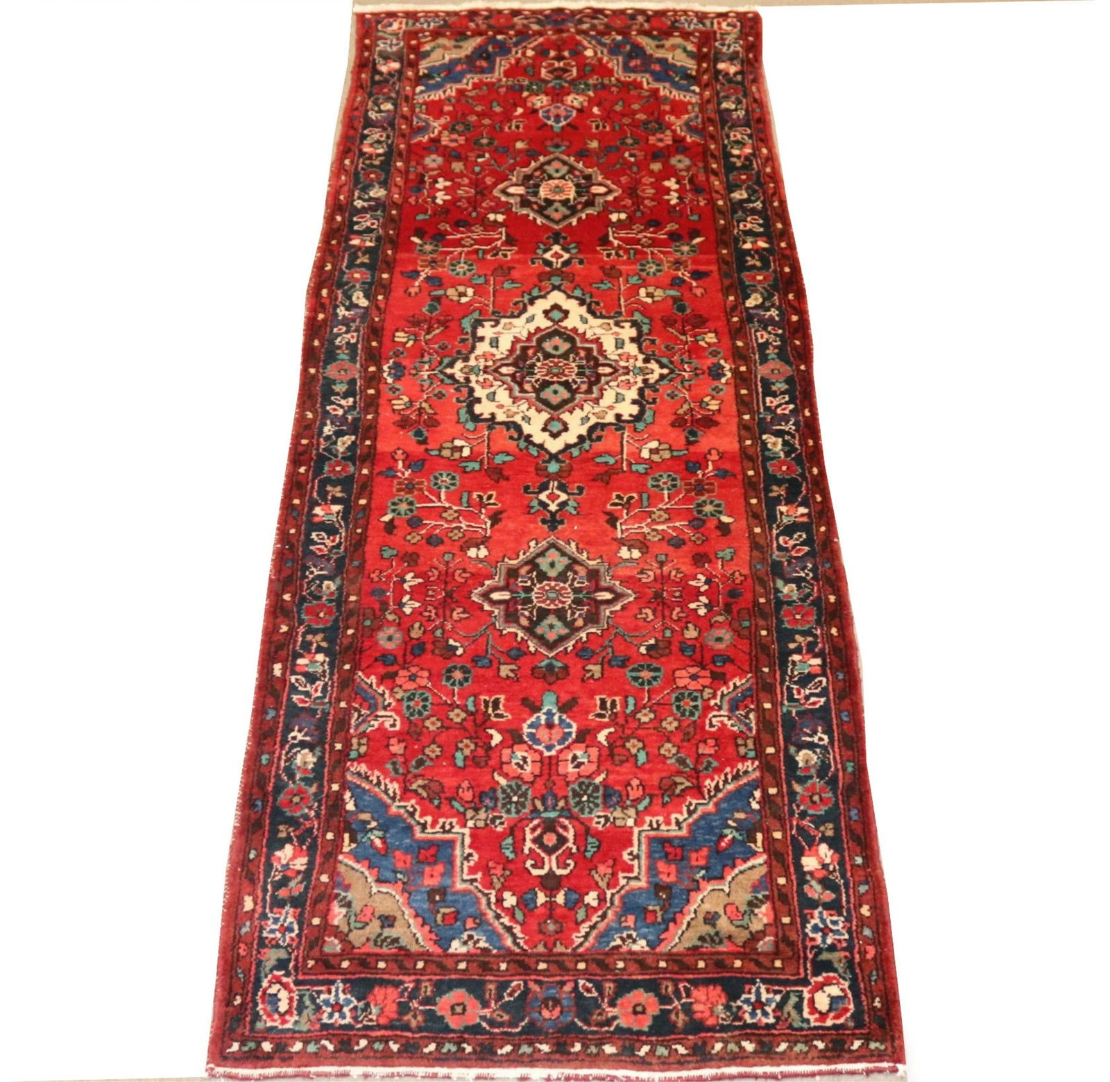 Hamadan Wool Runner Rug 3-5 x 8-5 (1 of 9)