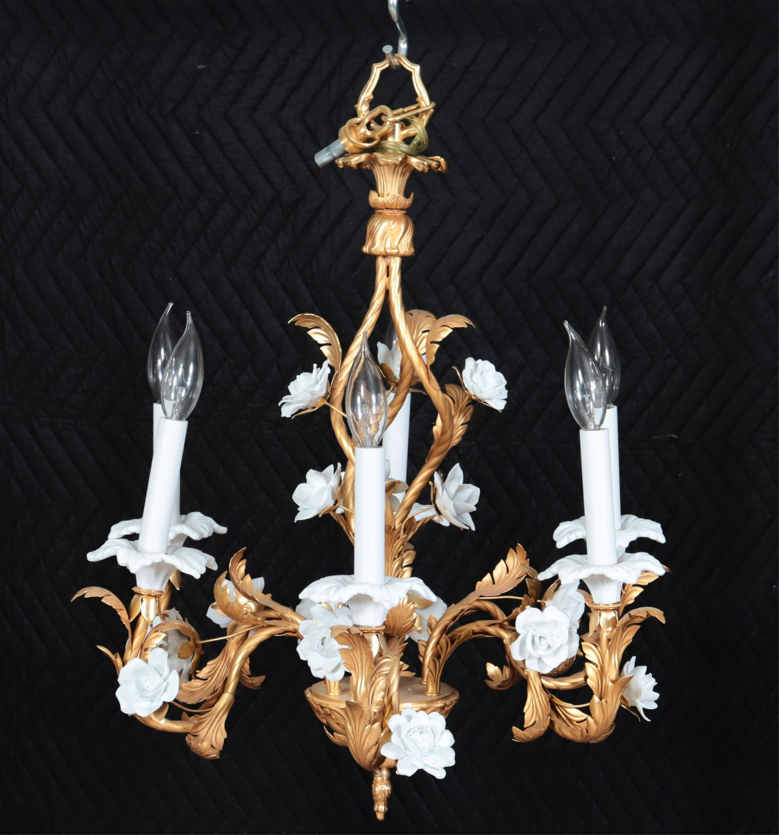 Italian 6 light Chandelier (1 of 4)