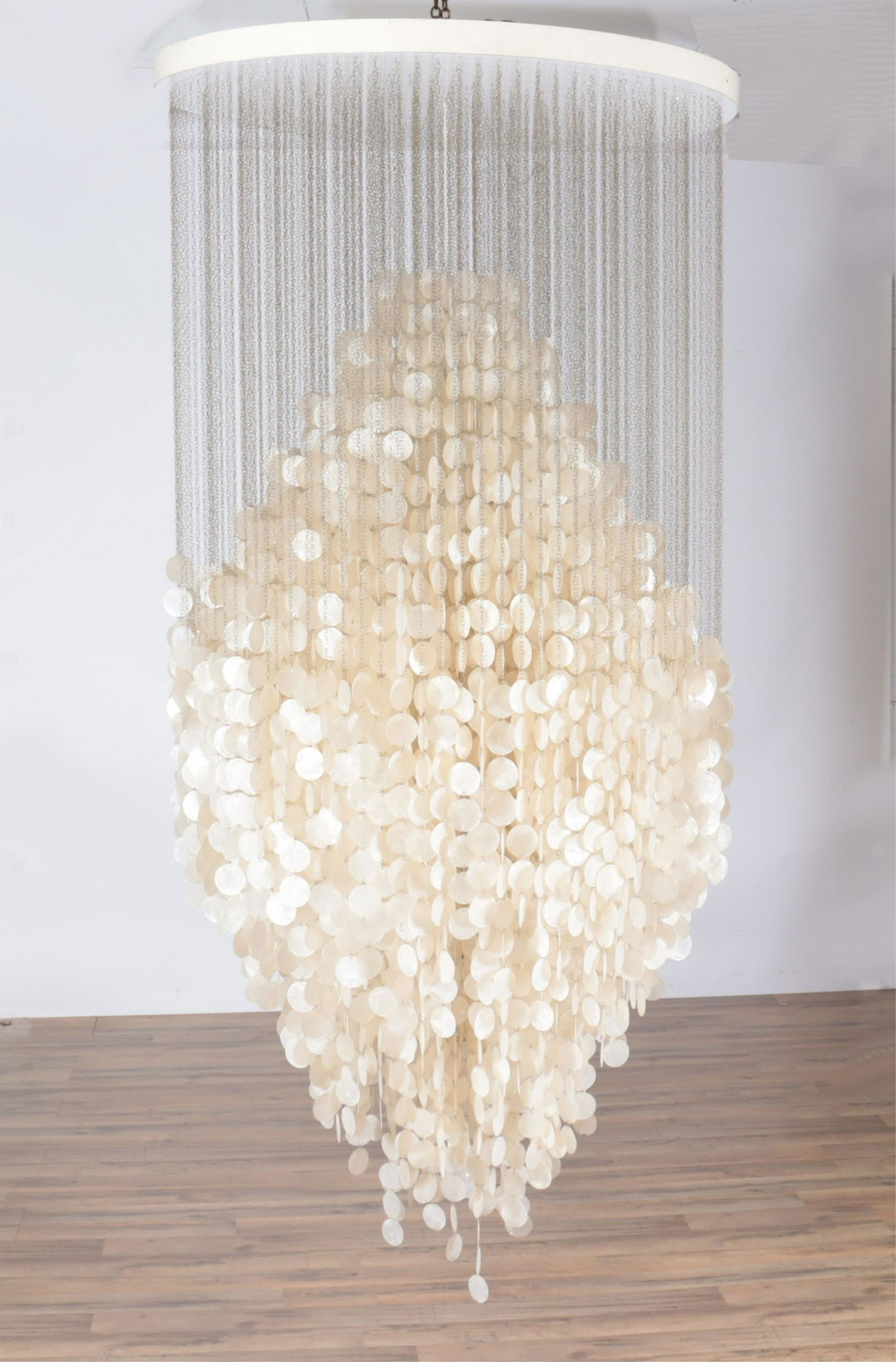 Pantone (Denmark) Modern Capiz Shell Chandelier (1 of 7)