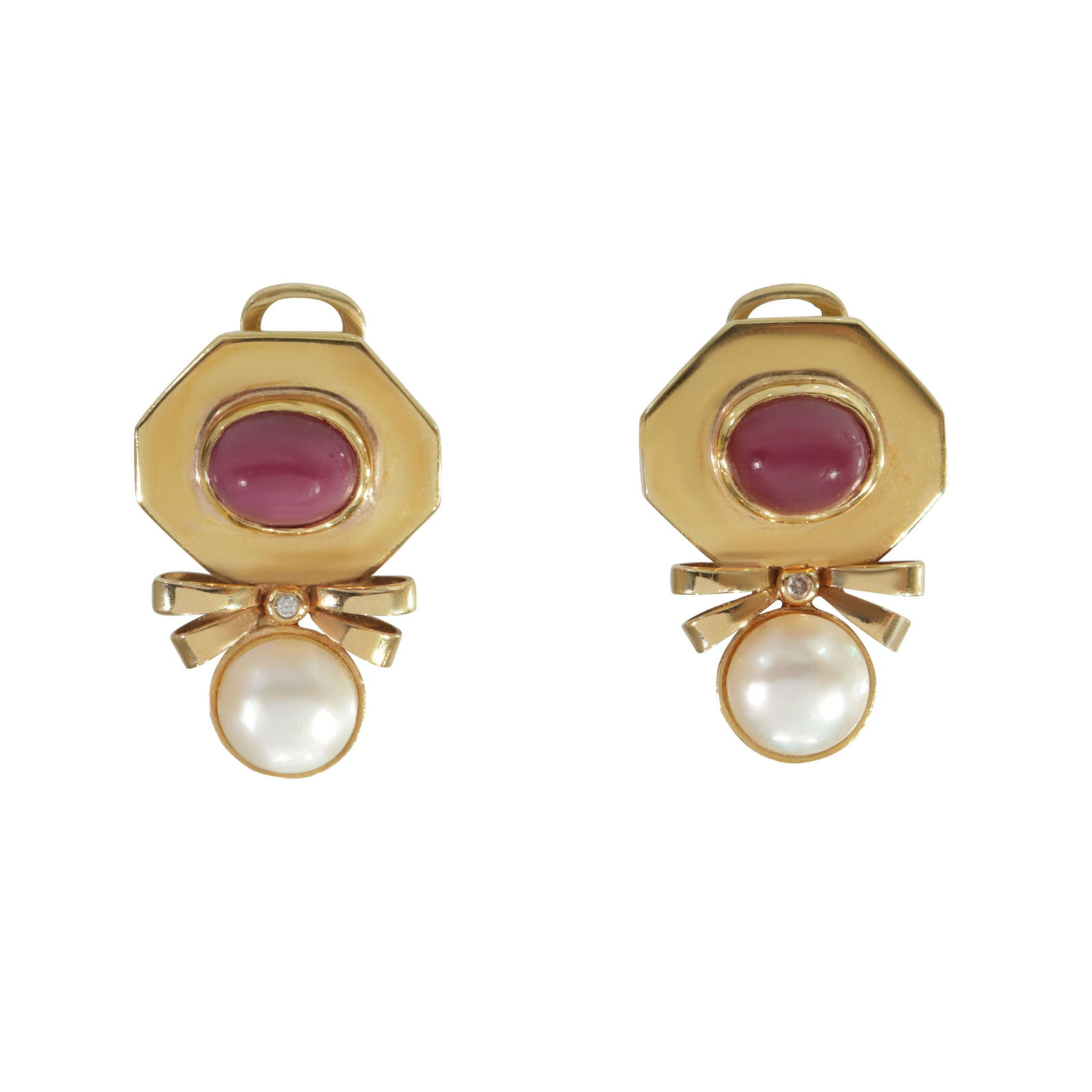 Ruby & Pearl Earrings (1 of 5)