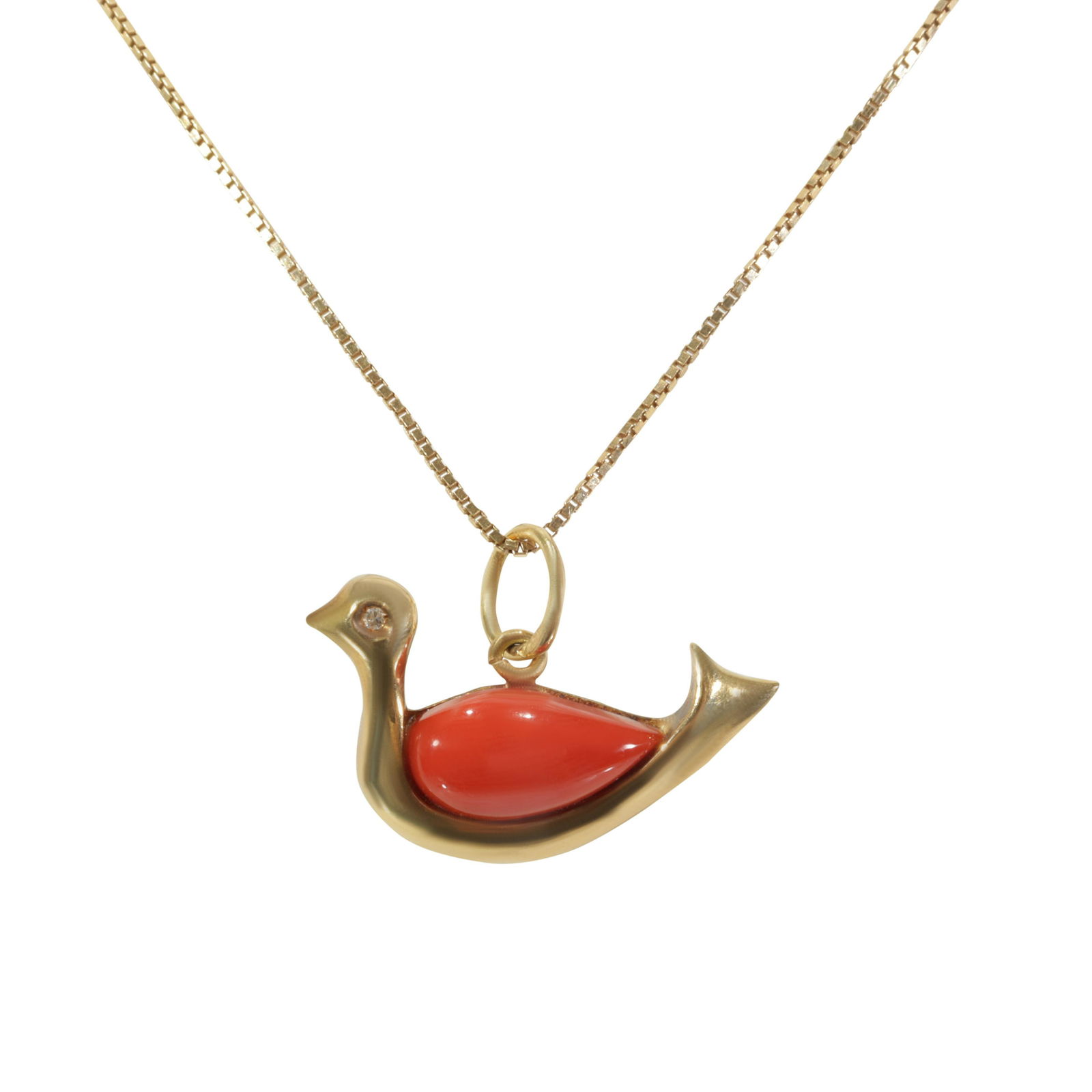 Carnelian Dove Necklace (1 of 5)