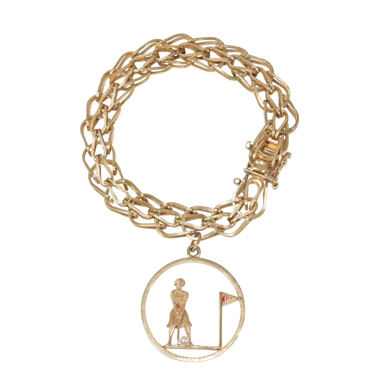 14K Yellow Gold Bracelet with Charm (1 of 5)
