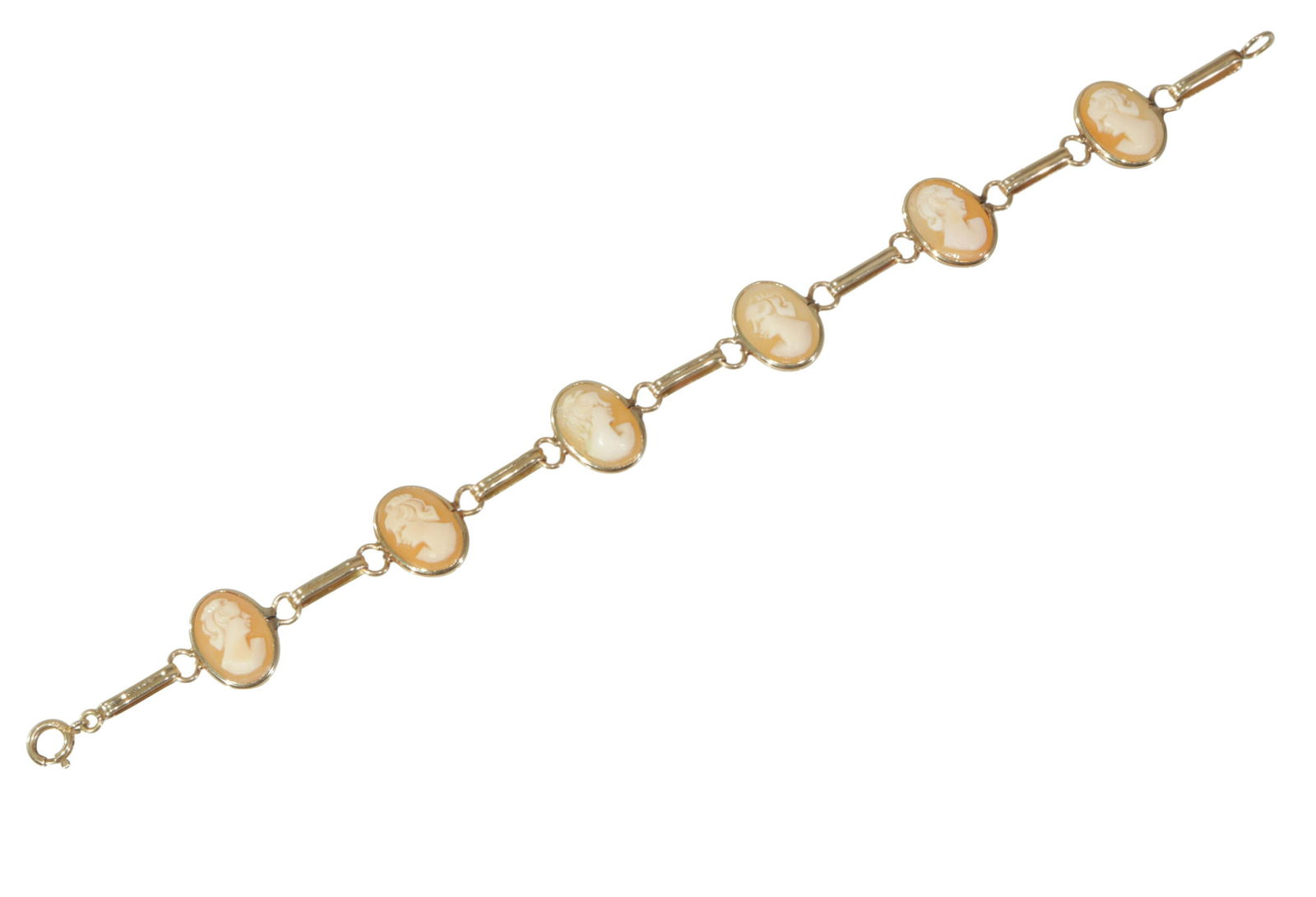 14K Gold Cameo Bracelet (1 of 4)