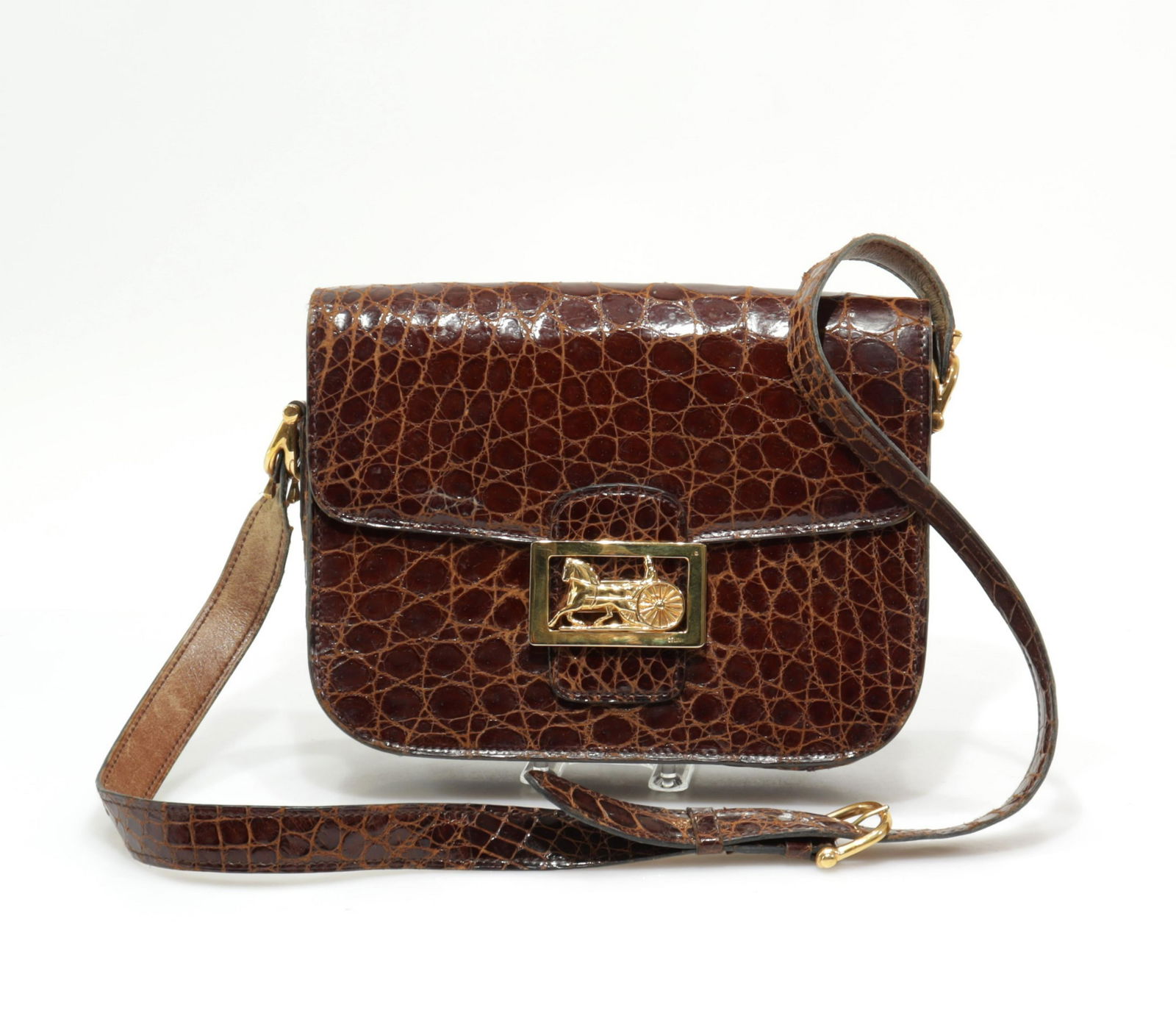 Vintage Celine Crocodile Shoulderbag (1 of 9)