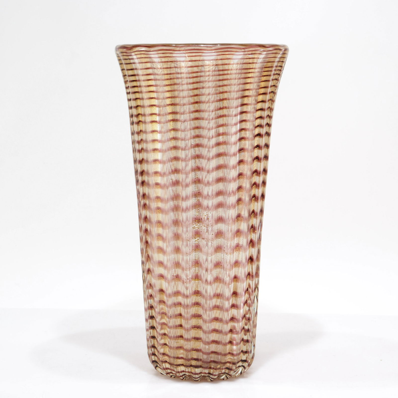 Ercole Barovier (attributed) - Ribbed Glass Vase (1 of 6)
