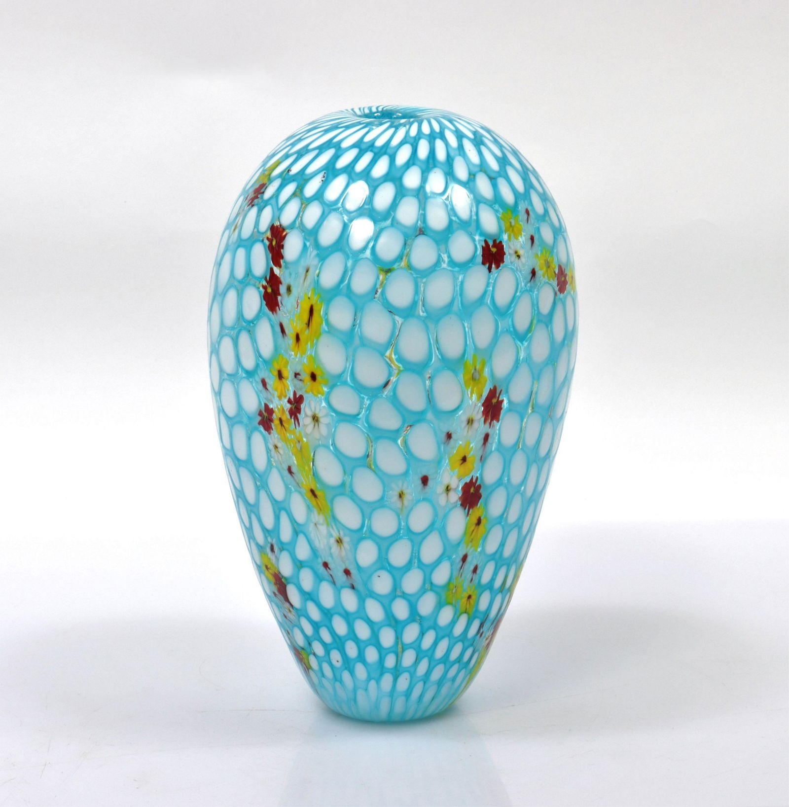 Vittorio Ferro (attributed) - Blue Glass Vase (1 of 5)