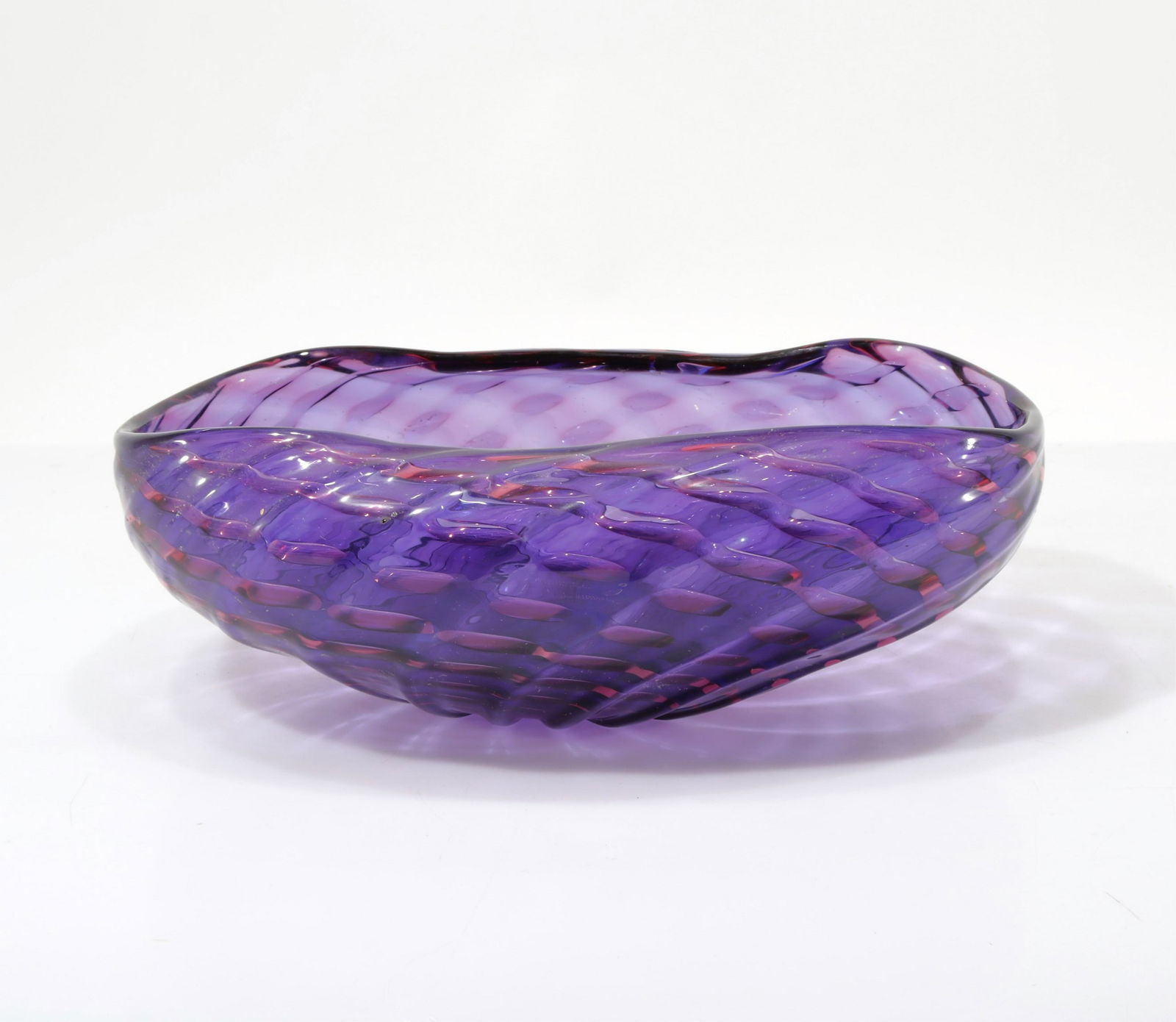 Paolo Venini (attributed) - Purple Diamonte Bowl (1 of 5)