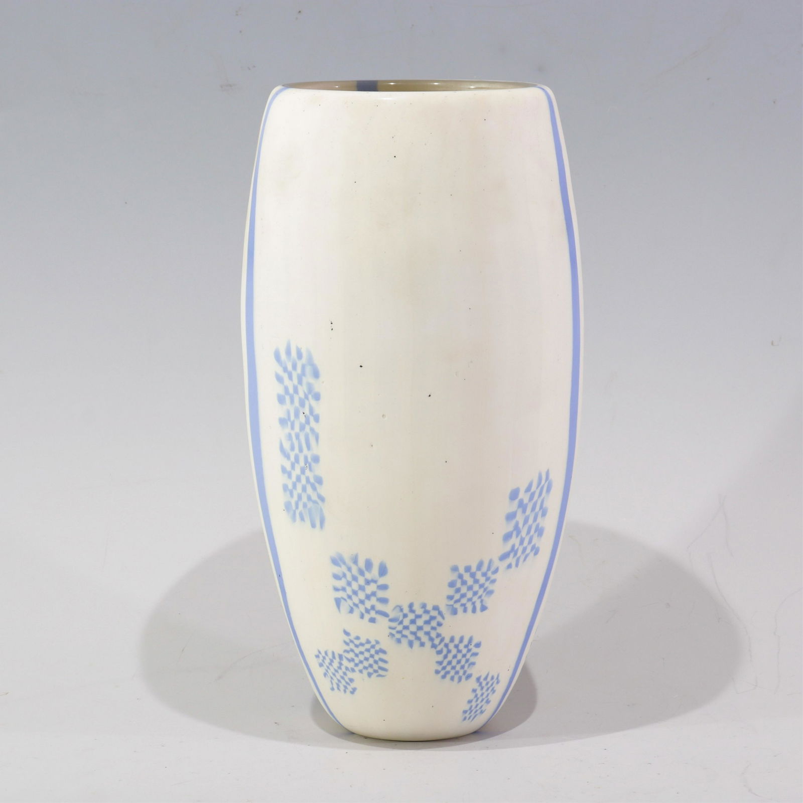 Vittorio Ferro (attributed) - White & Blue Vase (1 of 5)