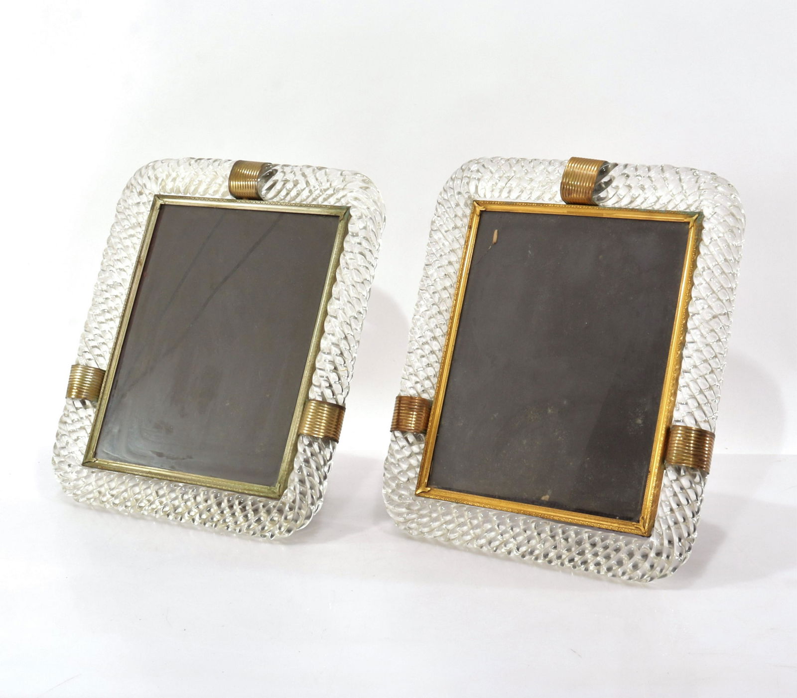 Venini (attributed) - Pair Glass Picture Frames (1 of 6)