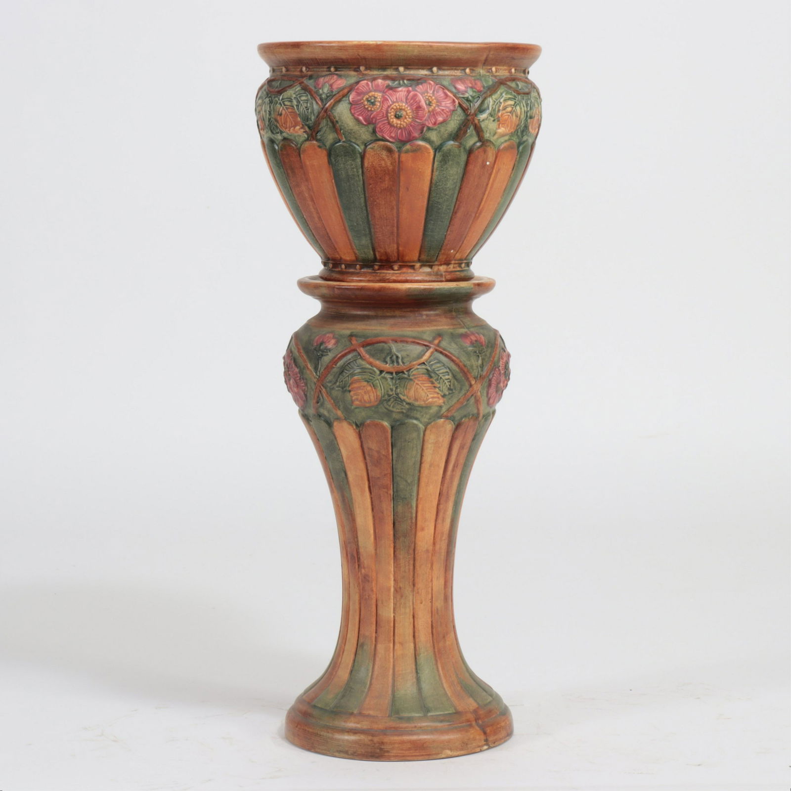 Weller - Pottery Jardiniere & Stand (1 of 4)