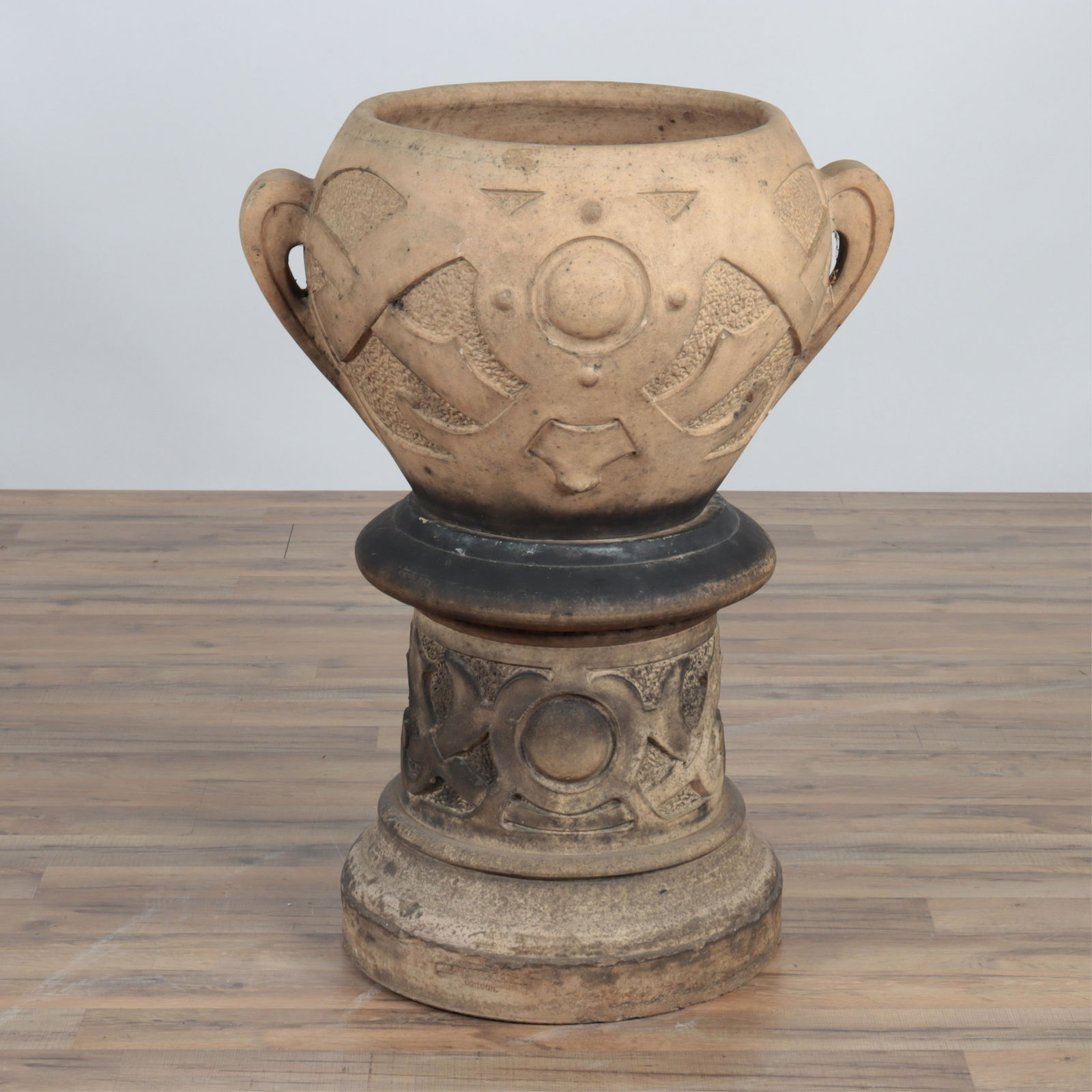 Archibald Knox - Large Pottery Jardiniere & Stand (1 of 7)