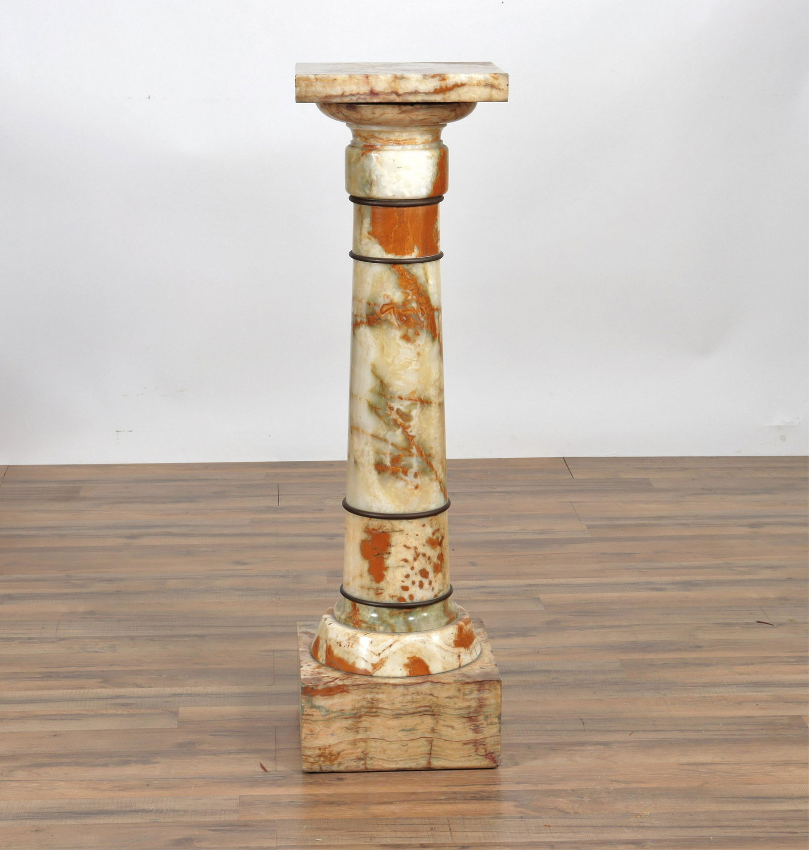 Bronze & Onyx Pedestal, 19th C. (1 of 6)