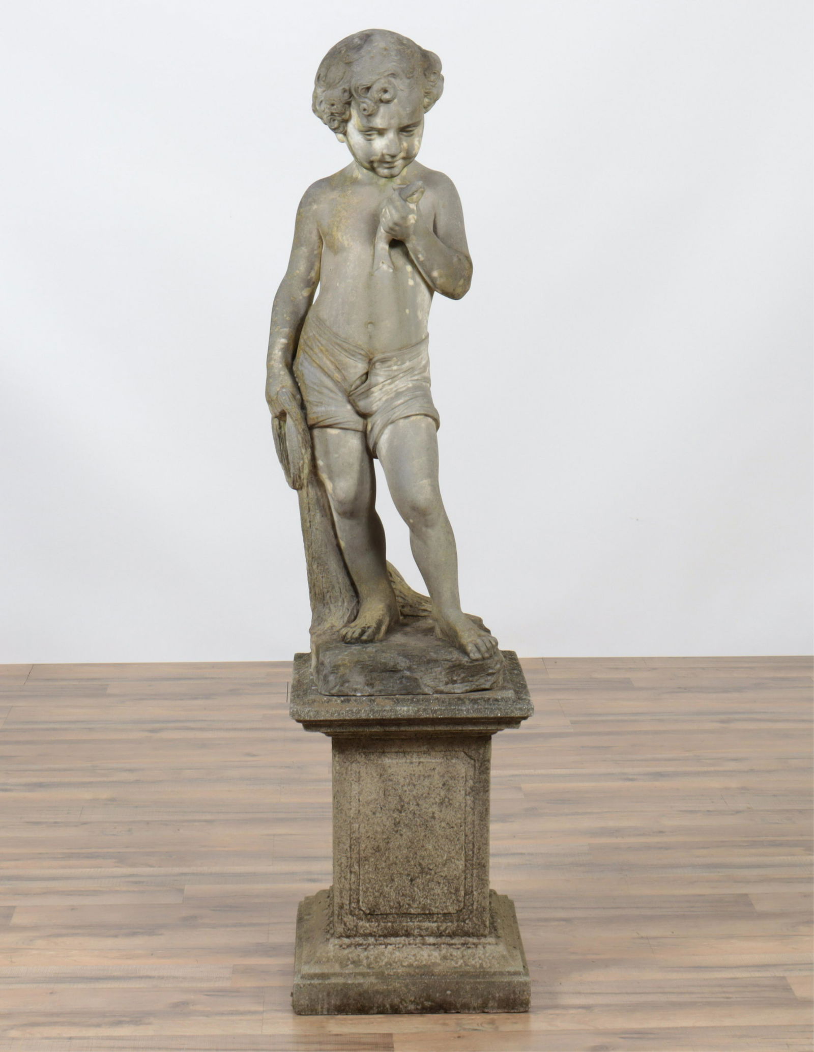 Italian Carved White Marble Figure of a Boy (1 of 8)