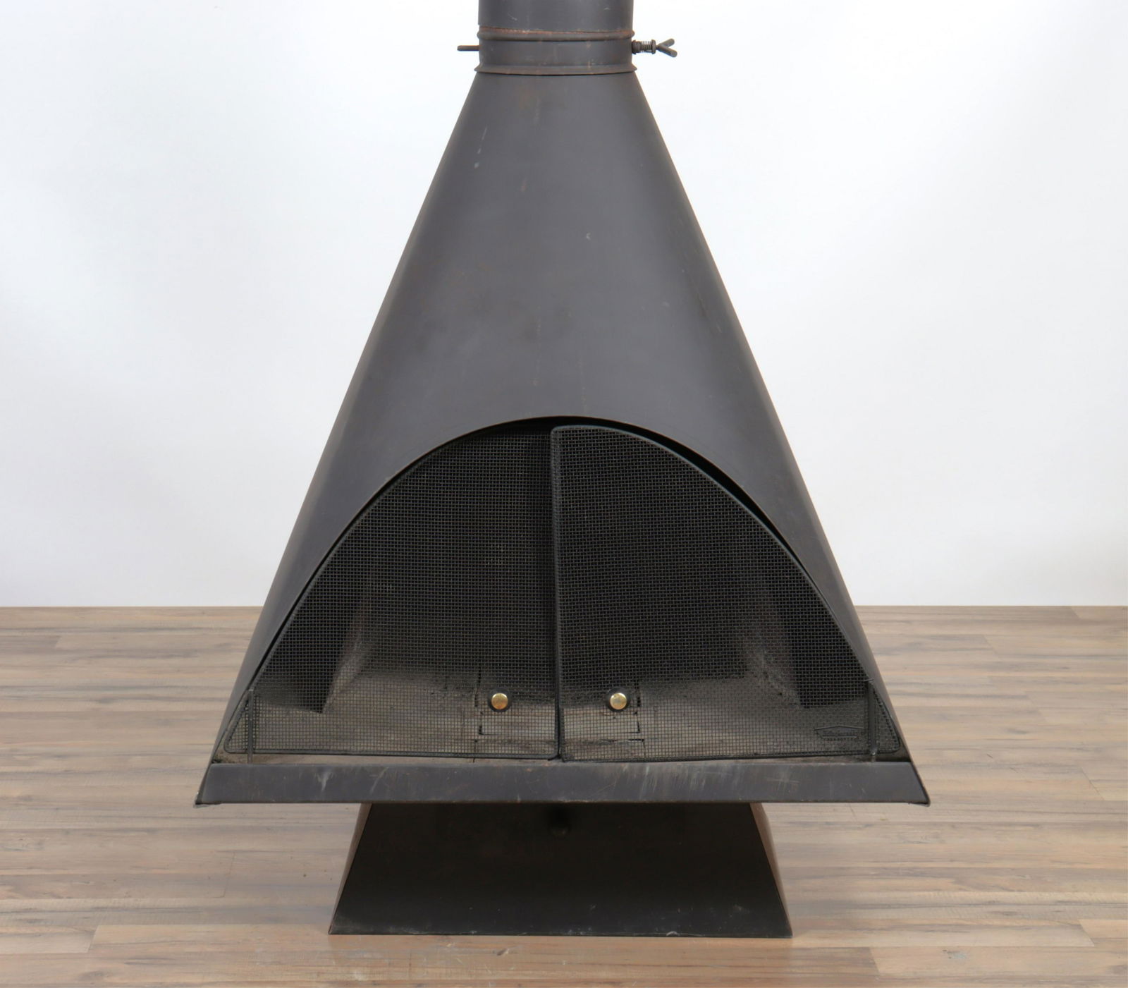 Majestic Mid Century Modern Metal Fireplace (1 of 5)